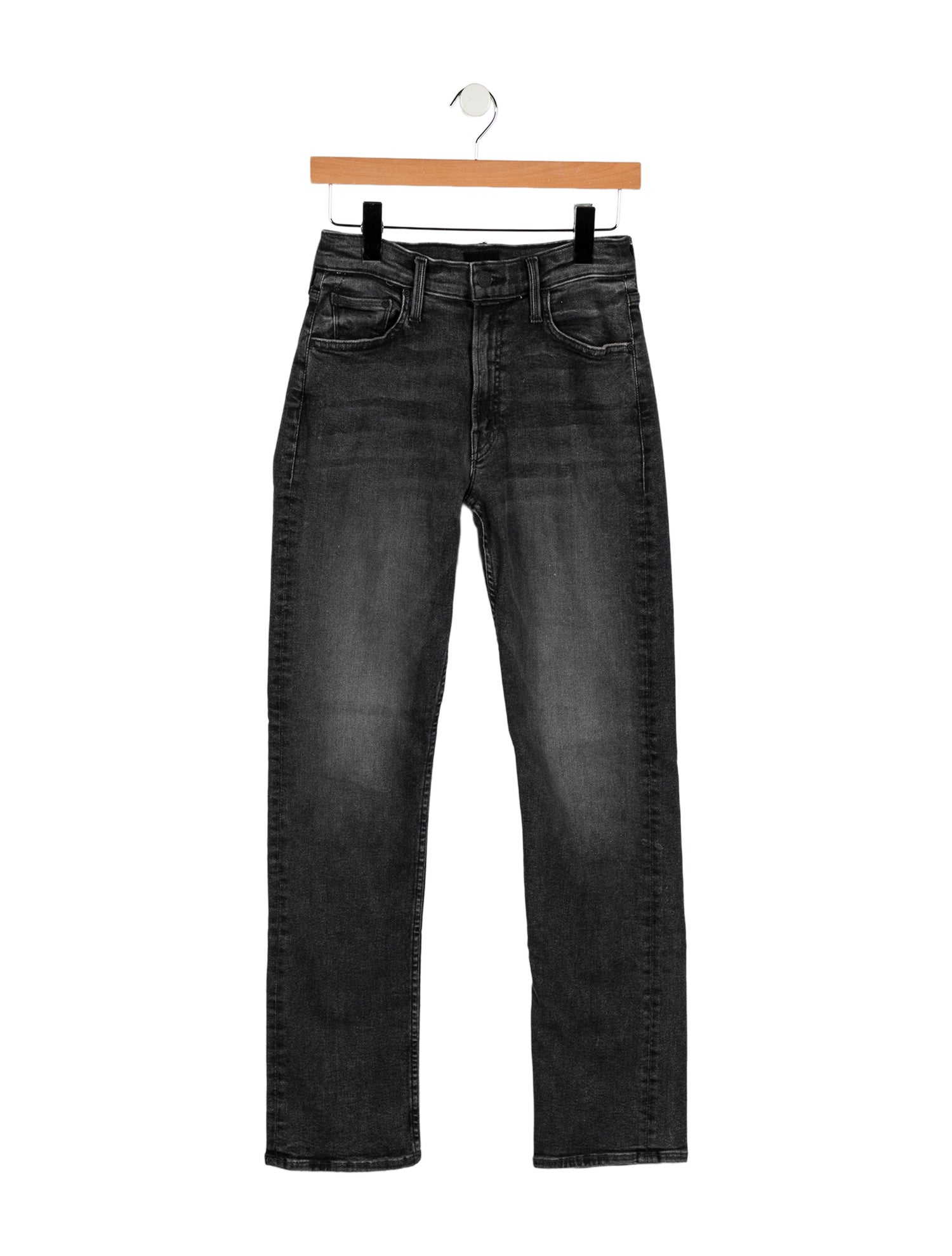 Mother Mid-Rise Straight Leg Jeans