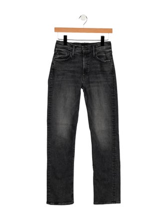 Mother Mid-Rise Straight Leg Jeans