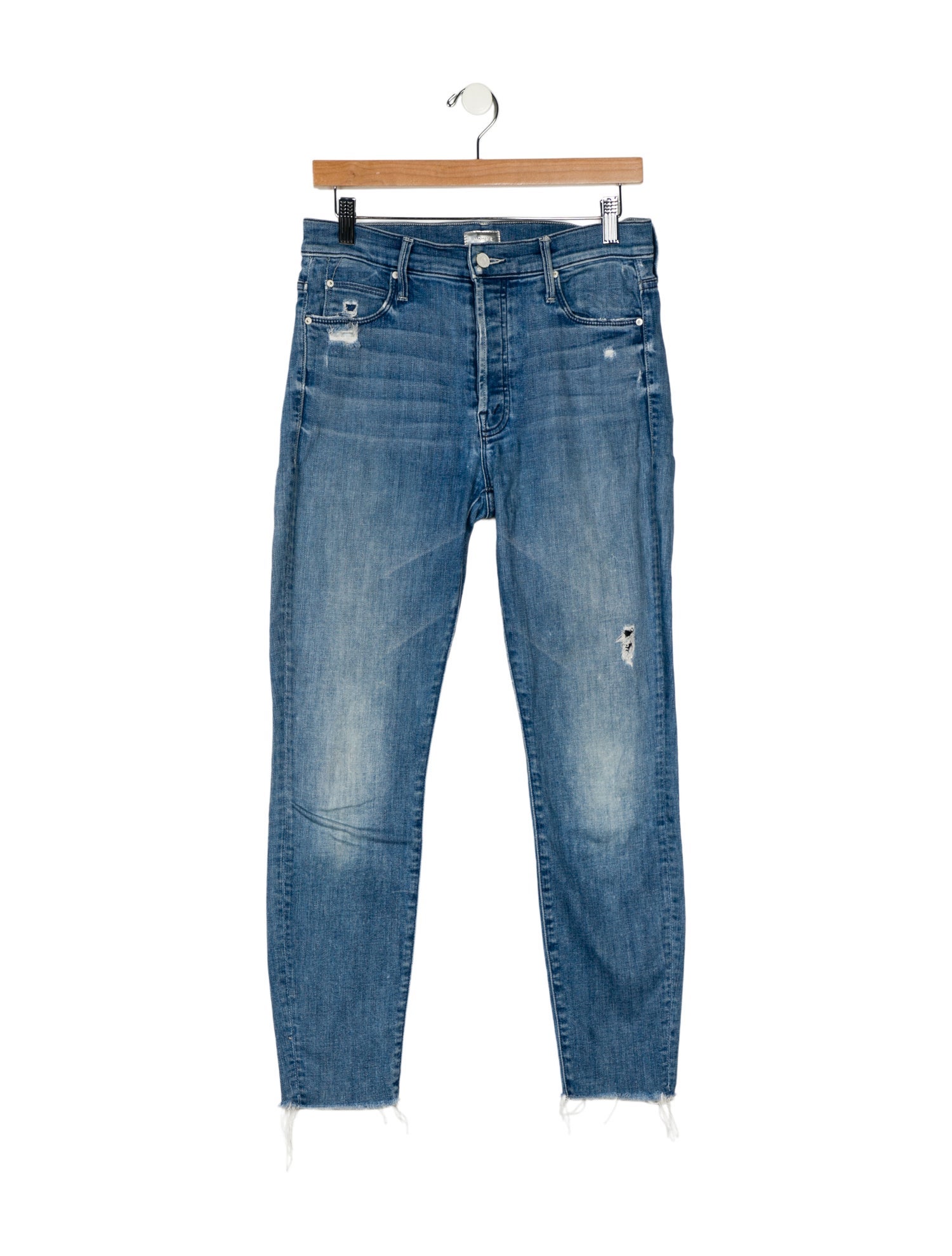 Mother Mid-Rise Skinny Leg Jeans