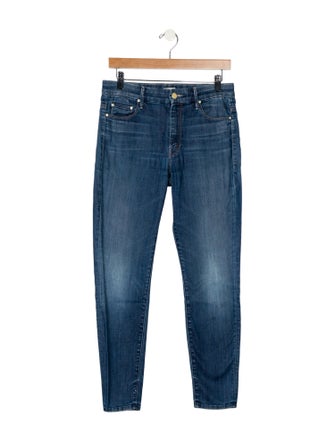 Mother Mid-Rise Skinny Leg Jeans