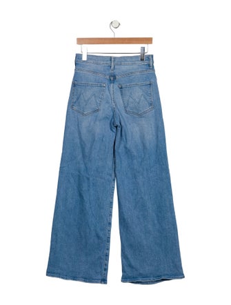 Mother Mid-Rise Wide Leg Jeans