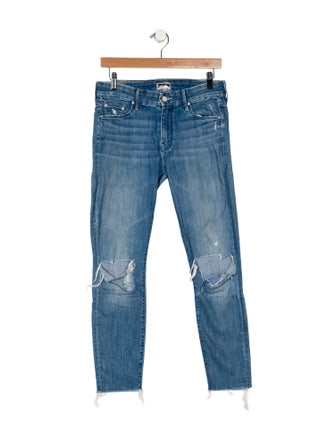 Mother Mid-Rise Skinny Leg Jeans