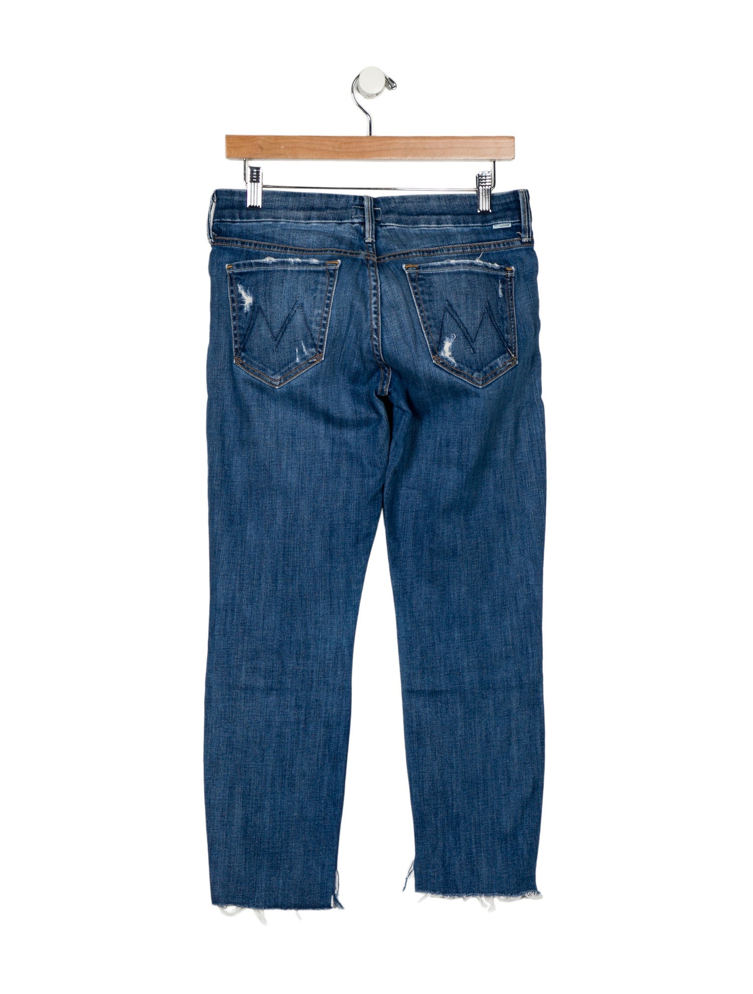 Mother Mid-Rise Straight Leg Jeans