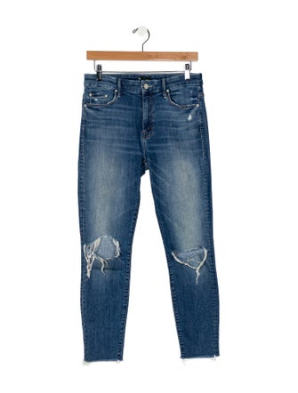Mother Mid-Rise Skinny Leg Jeans