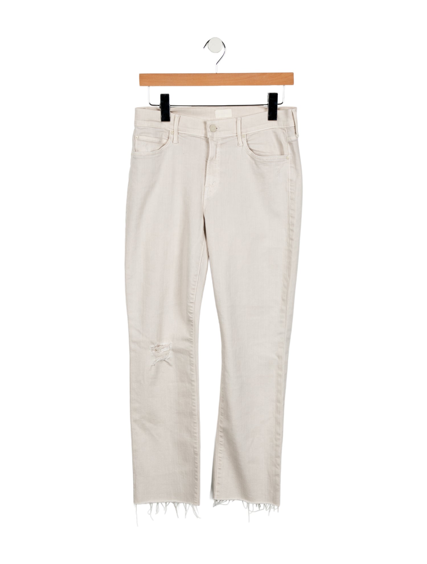 Mother Mid-Rise Straight Leg Jeans