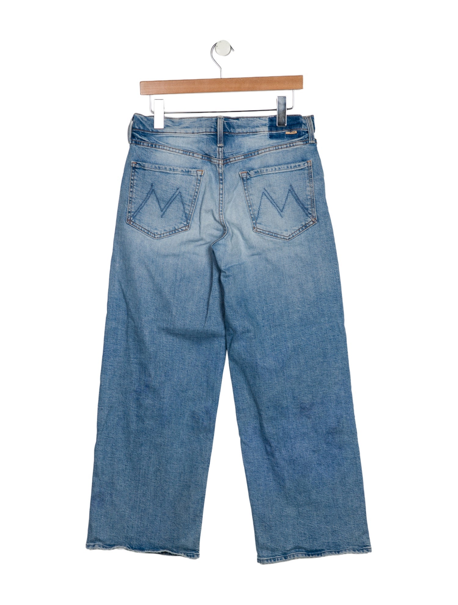 Mother Mid-Rise Wide Leg Jeans
