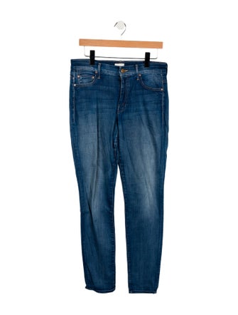 Mother Mid-Rise Skinny Leg Jeans