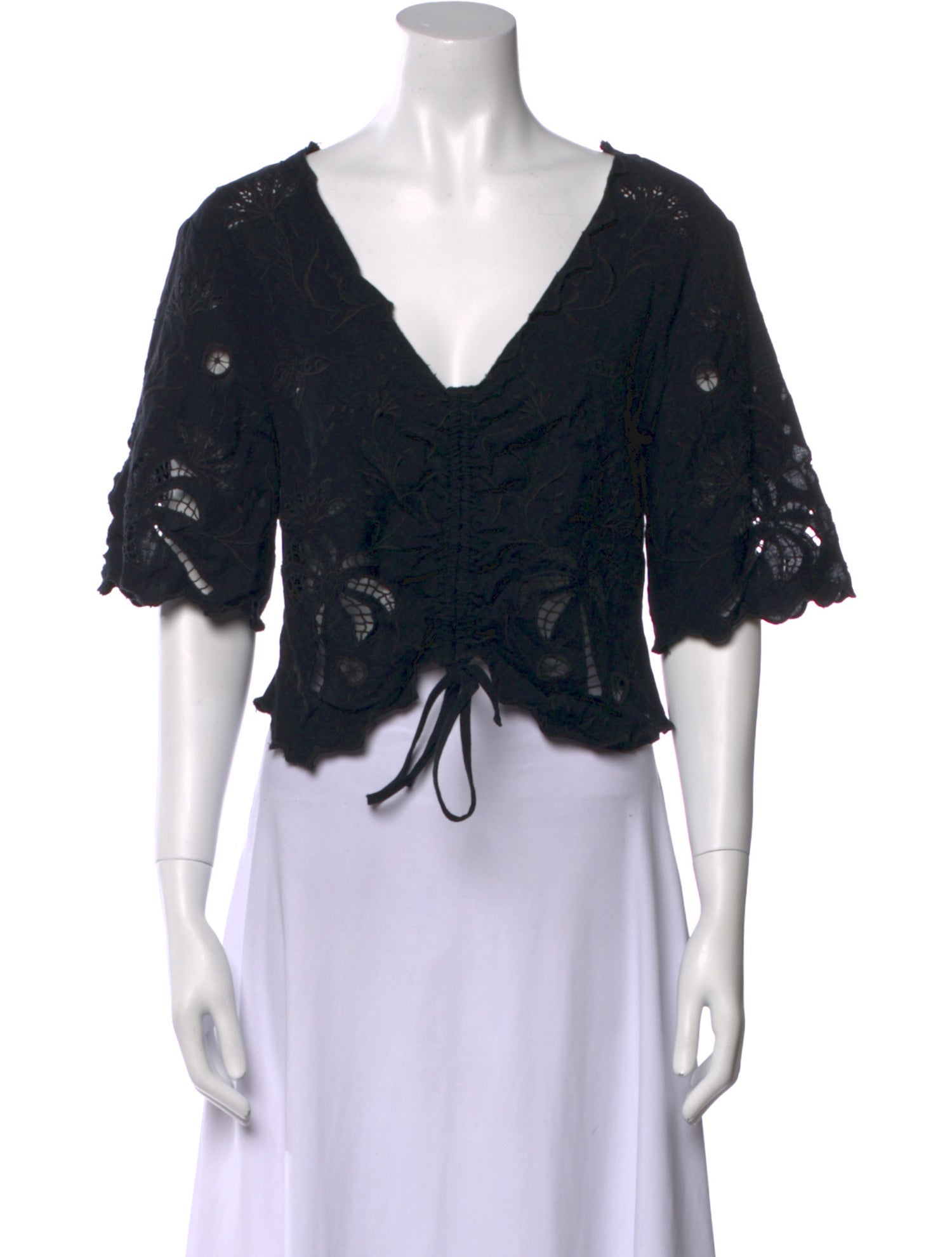 Mother V-Neck Short Sleeve Crop Top