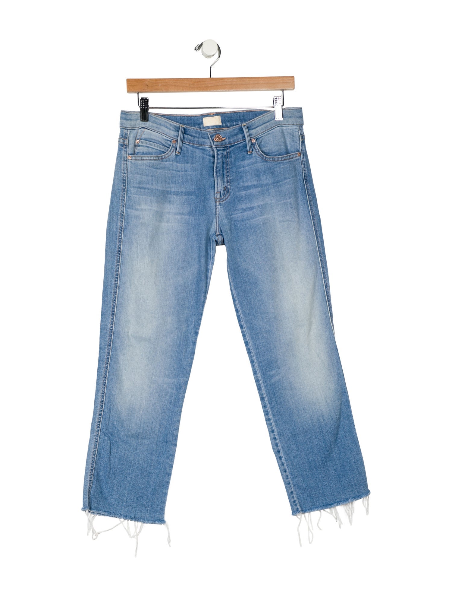 Mother Mid-Rise Straight Leg Jeans
