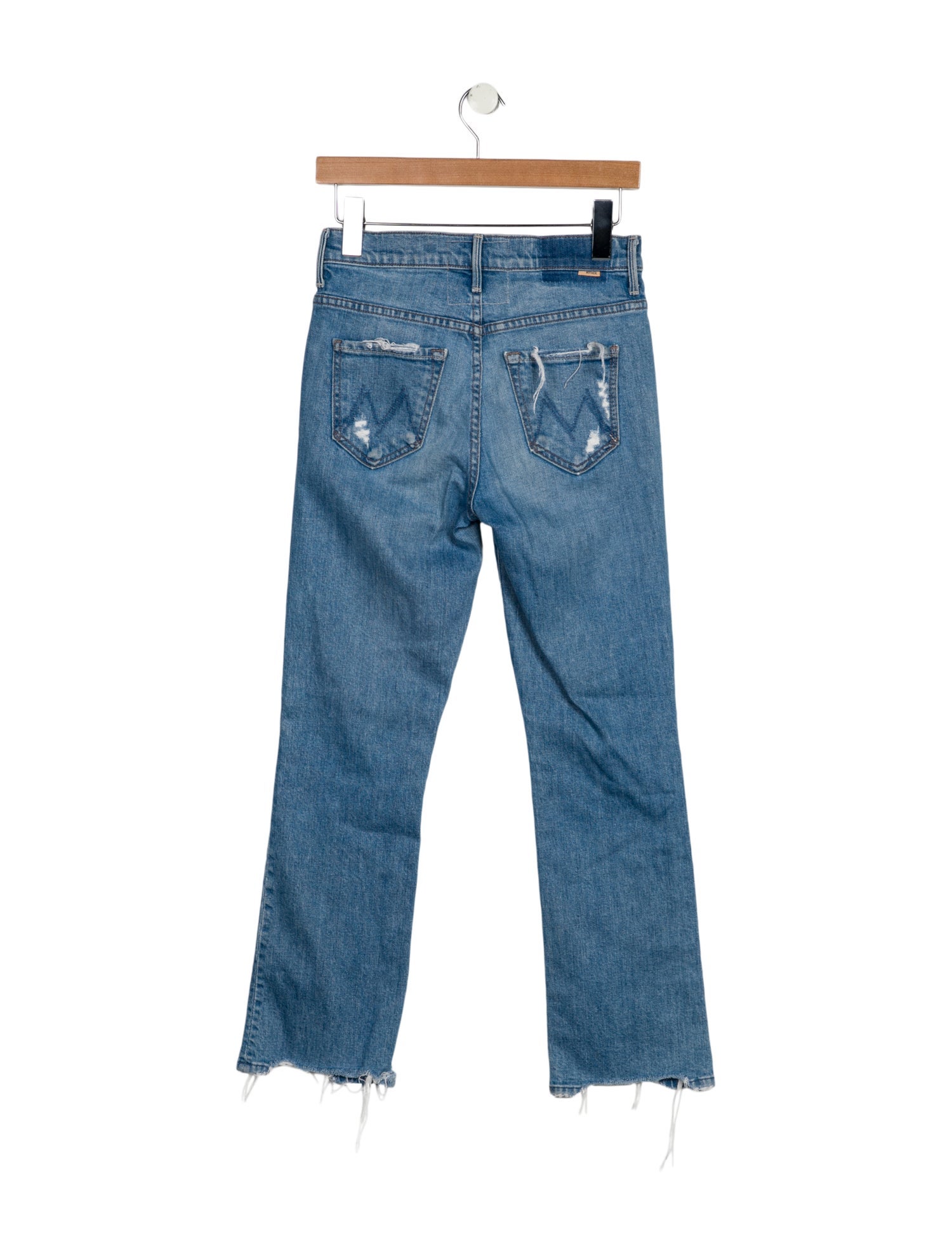 Mother Mid-Rise Straight Leg Jeans