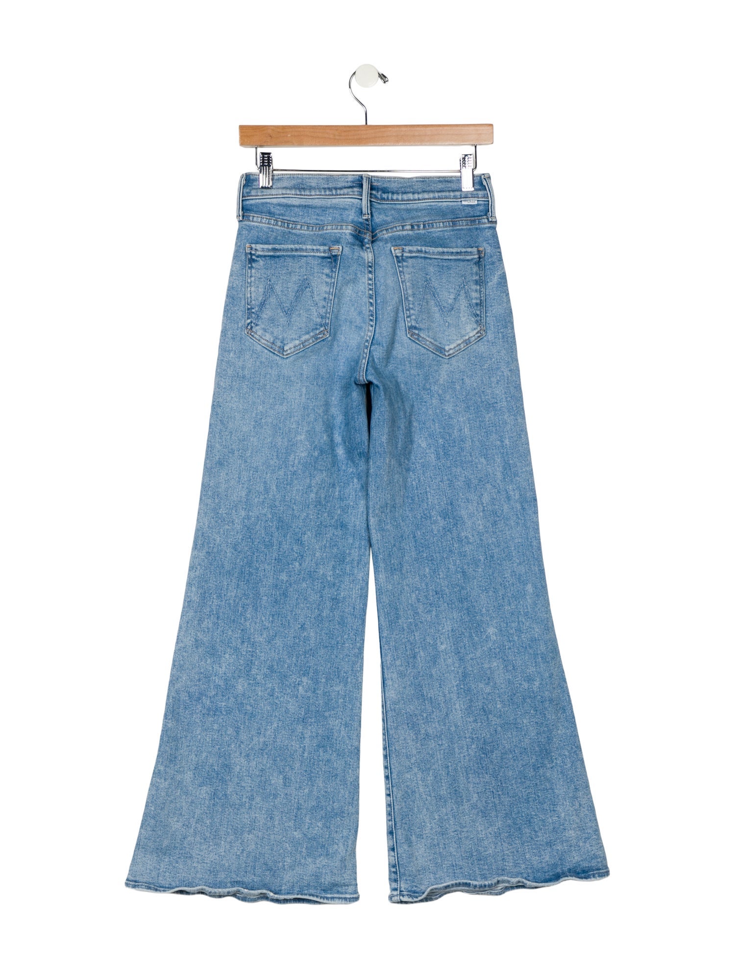 Mother Mid-Rise Wide Leg Jeans