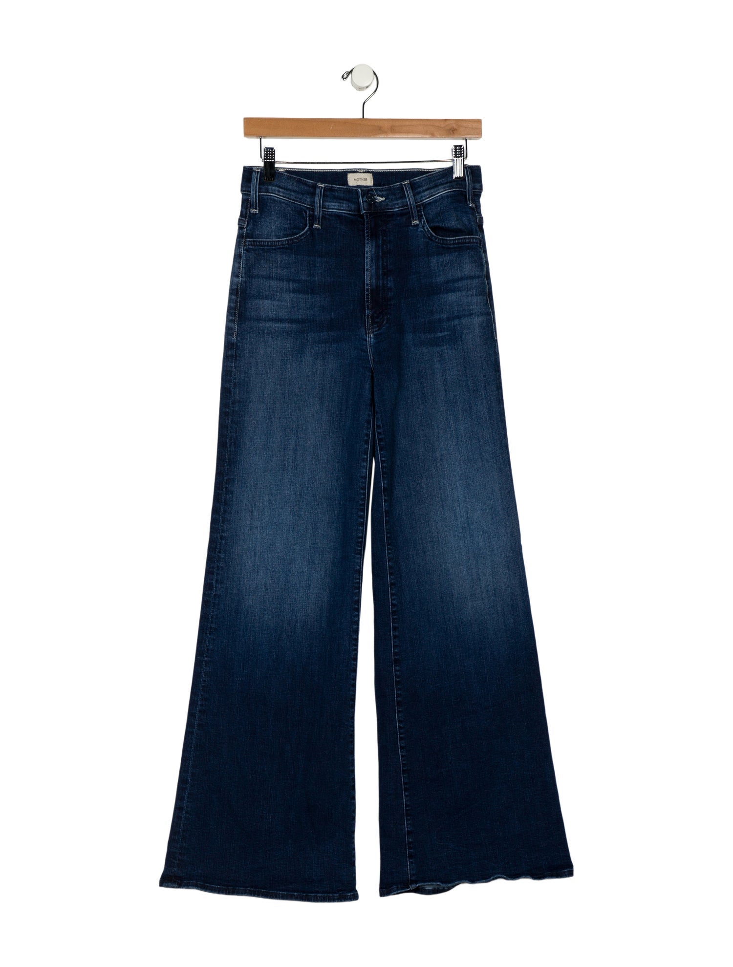 Mother Mid-Rise Wide Leg Jeans