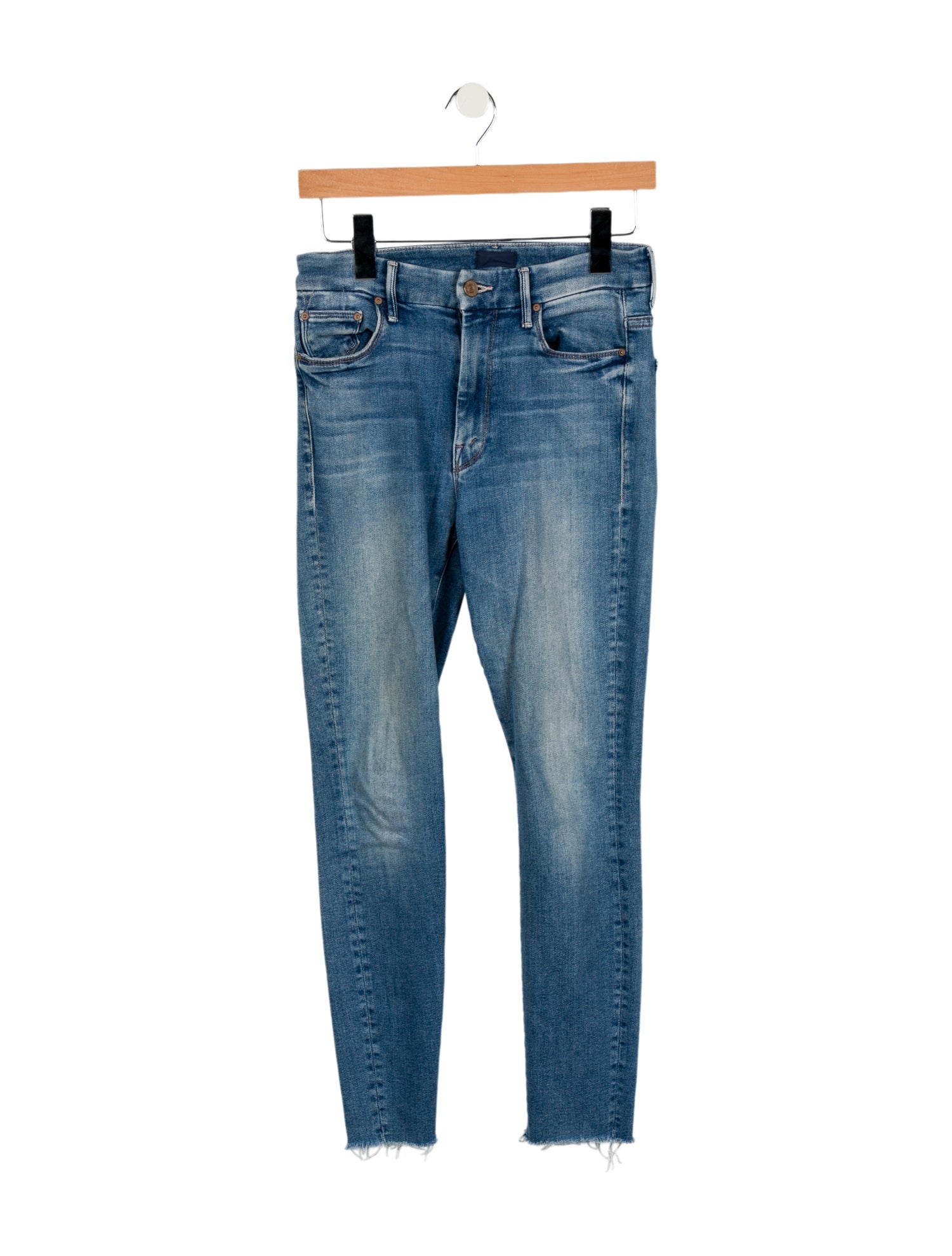 Mother Mid-Rise Skinny Leg Jeans