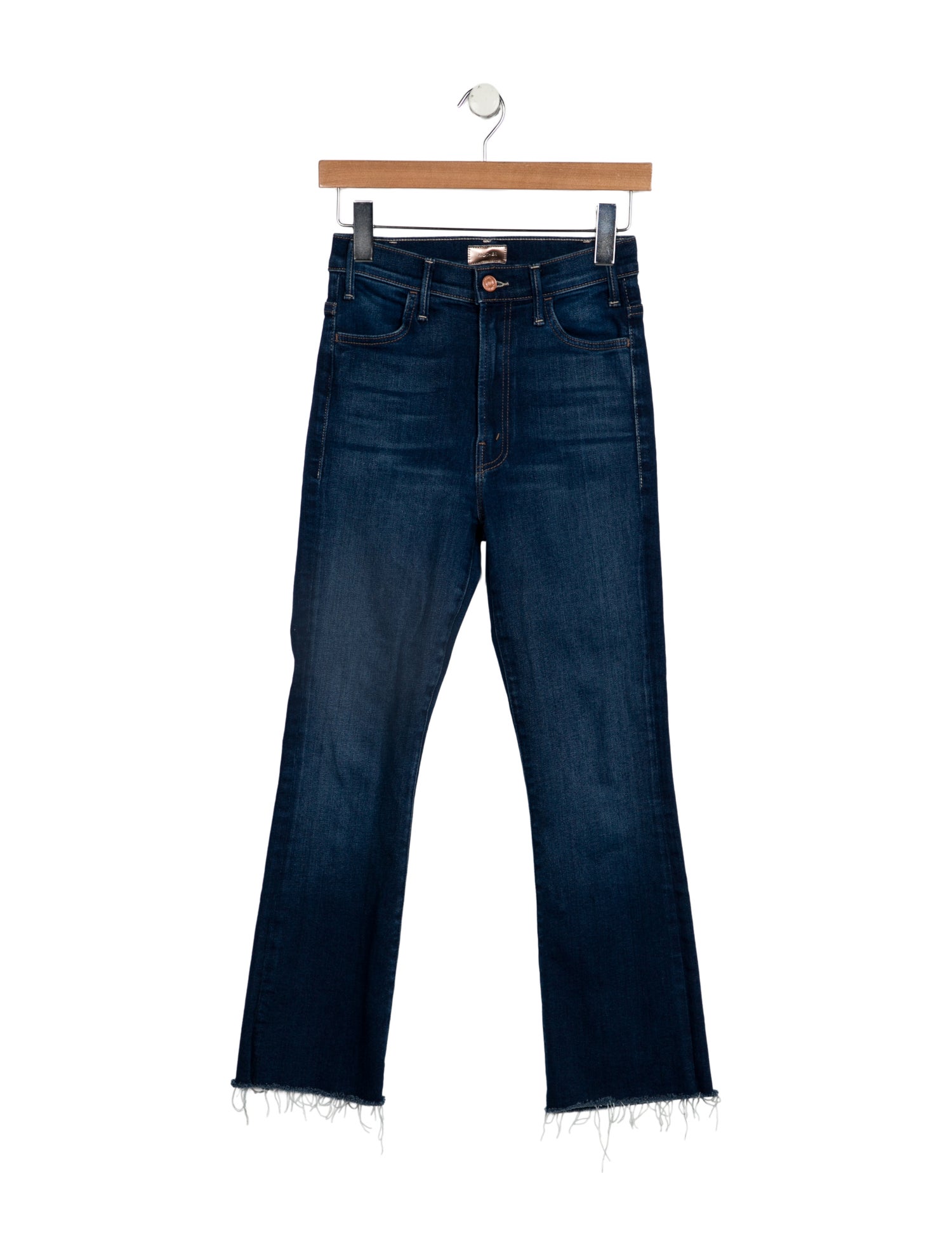 Mother Mid-Rise Straight Leg Jeans