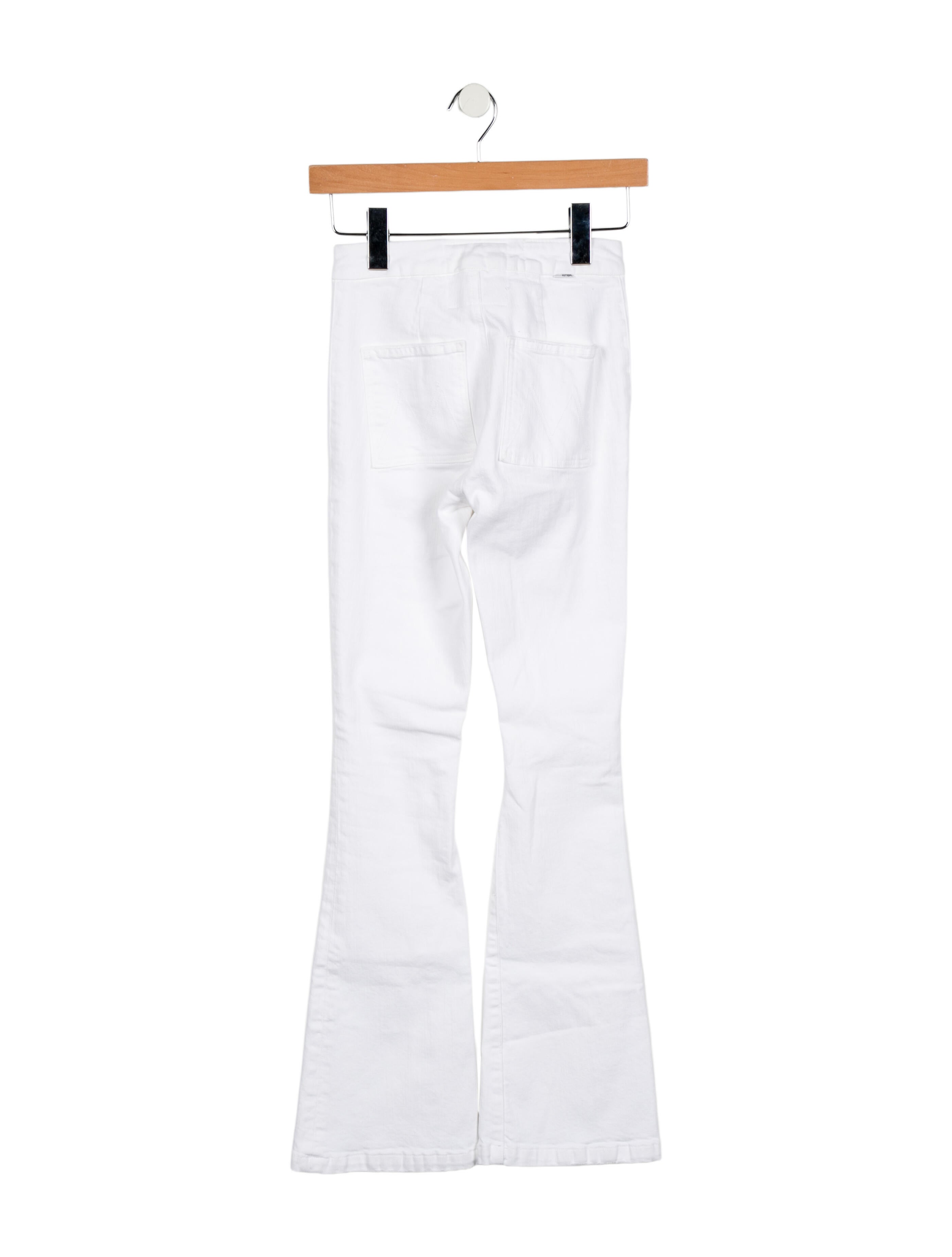 Mother Mid-Rise Wide Leg Jeans