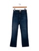 Mother Mid-Rise Straight Leg Jeans