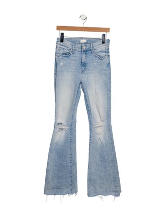 Mother Mid-Rise Wide Leg Jeans