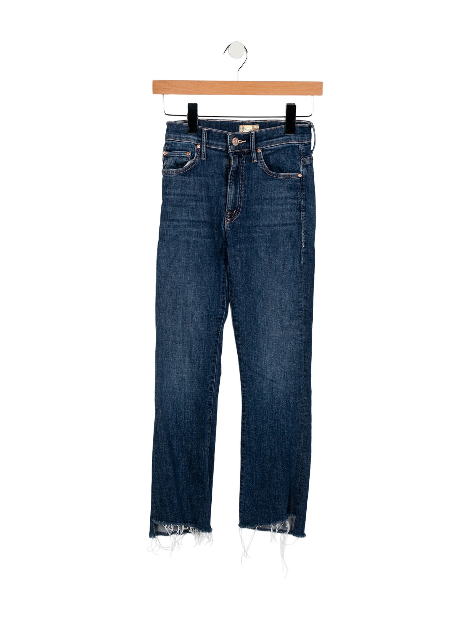 Mother Mid-Rise Straight Leg Jeans