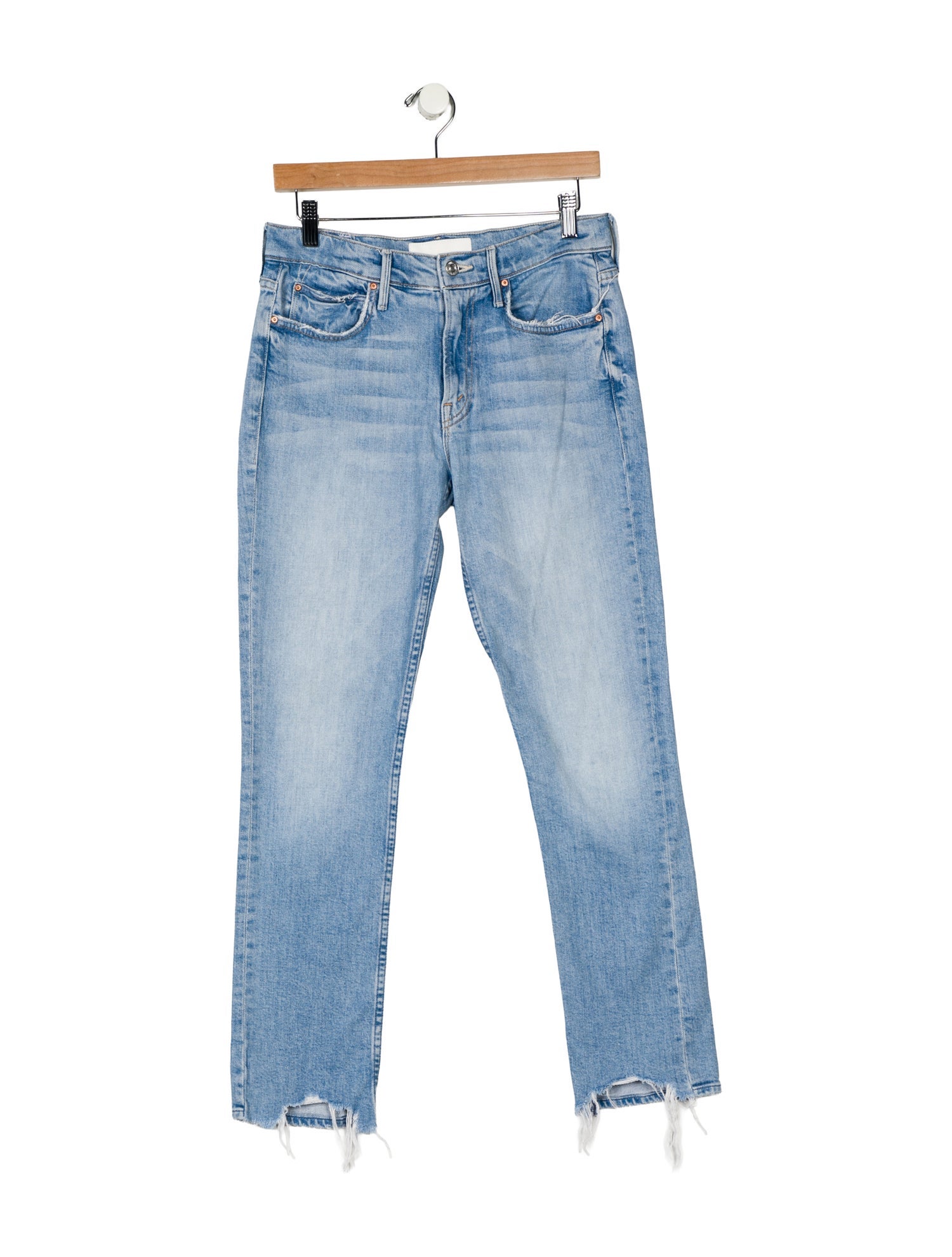 Mother Mid-Rise Straight Leg Jeans