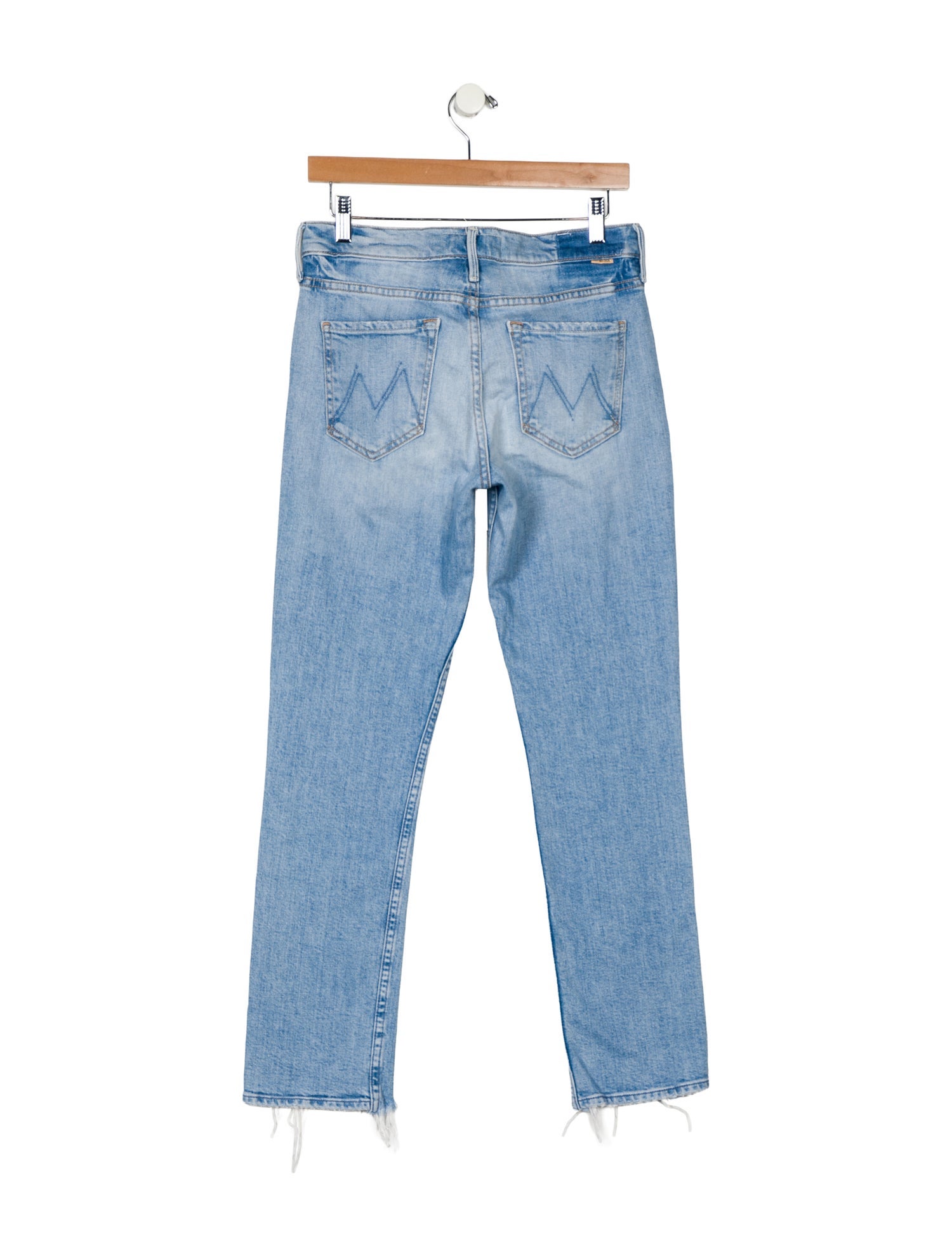 Mother Mid-Rise Straight Leg Jeans