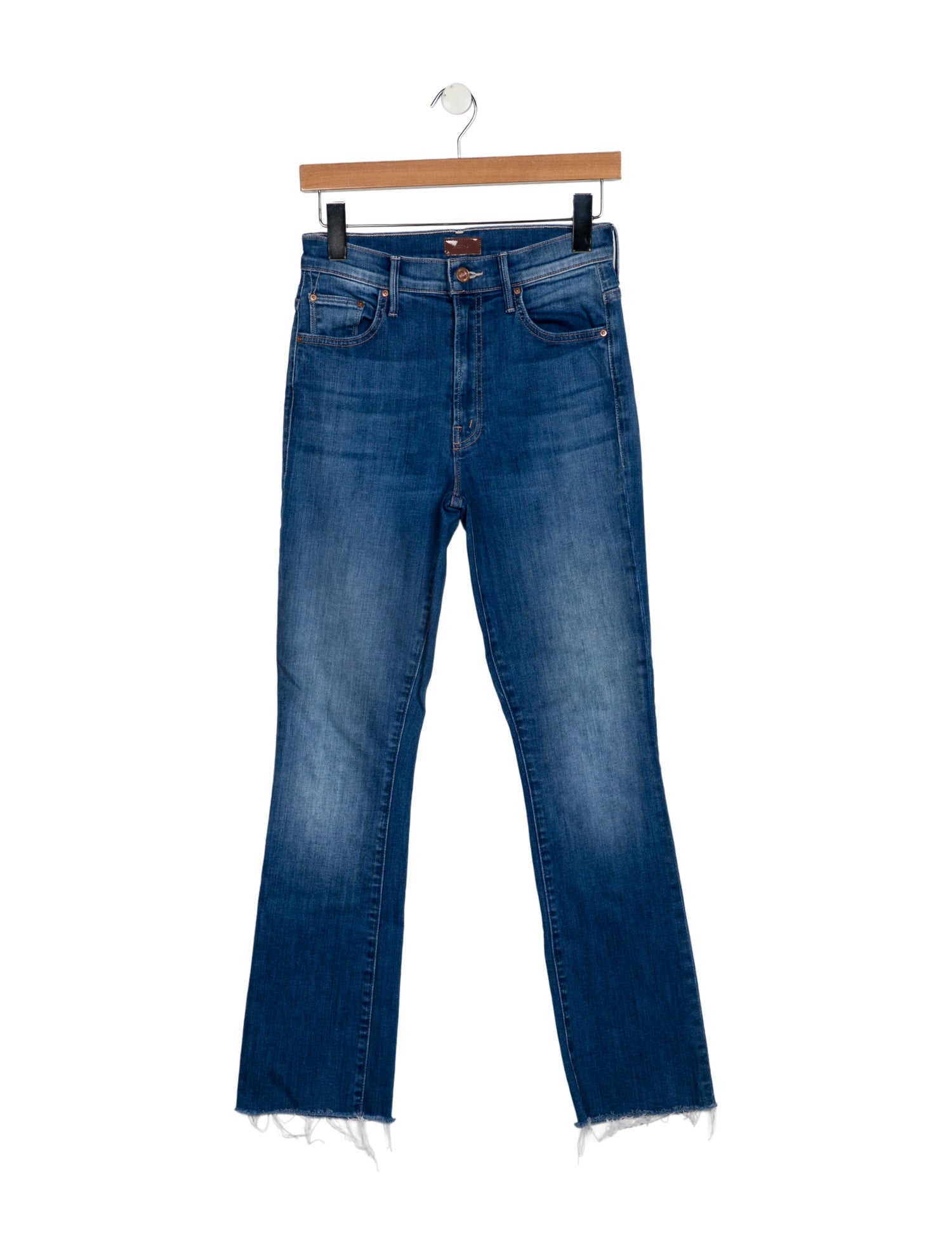 Mother Mid-Rise Straight Leg Jeans