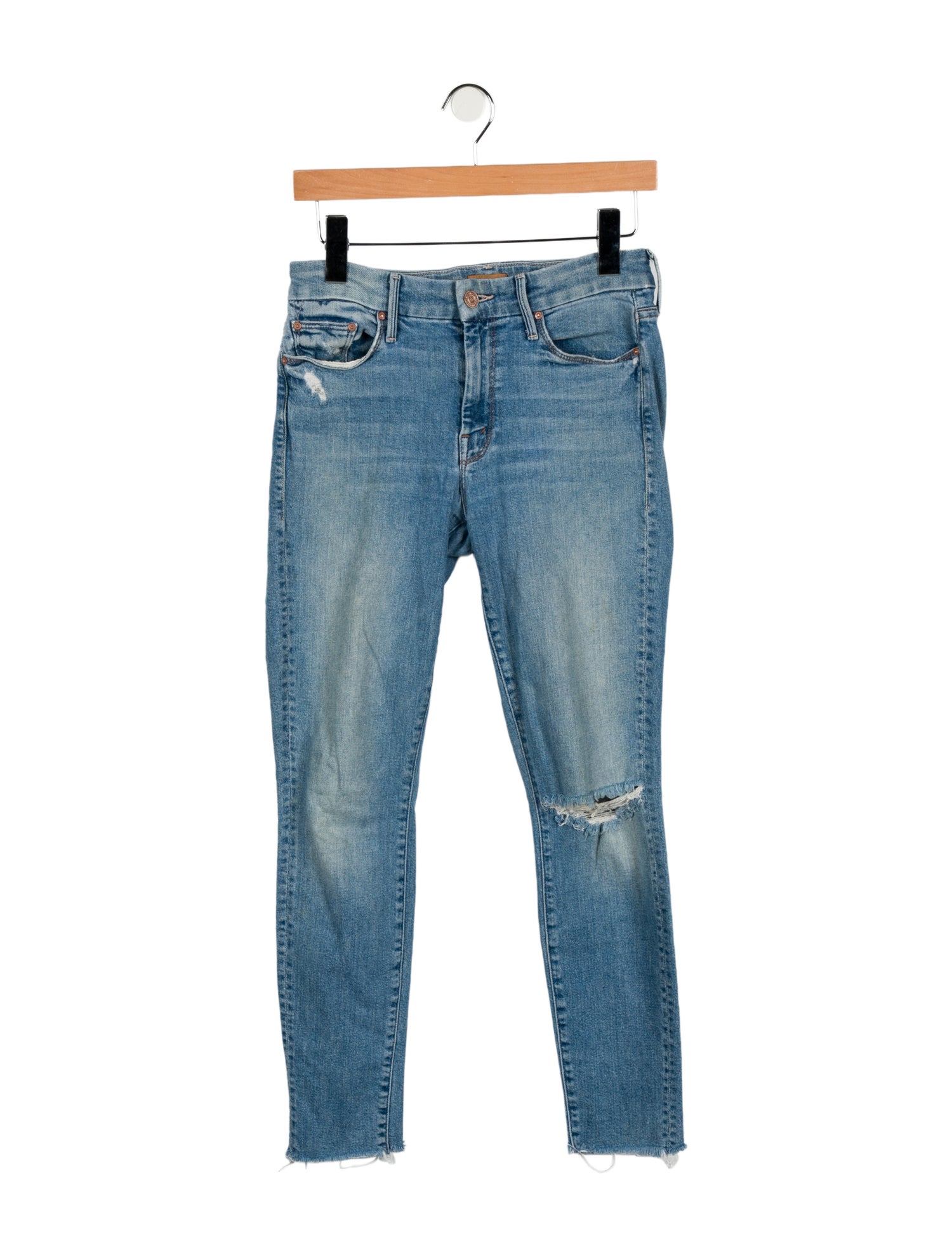 Mother Mid-Rise Skinny Leg Jeans