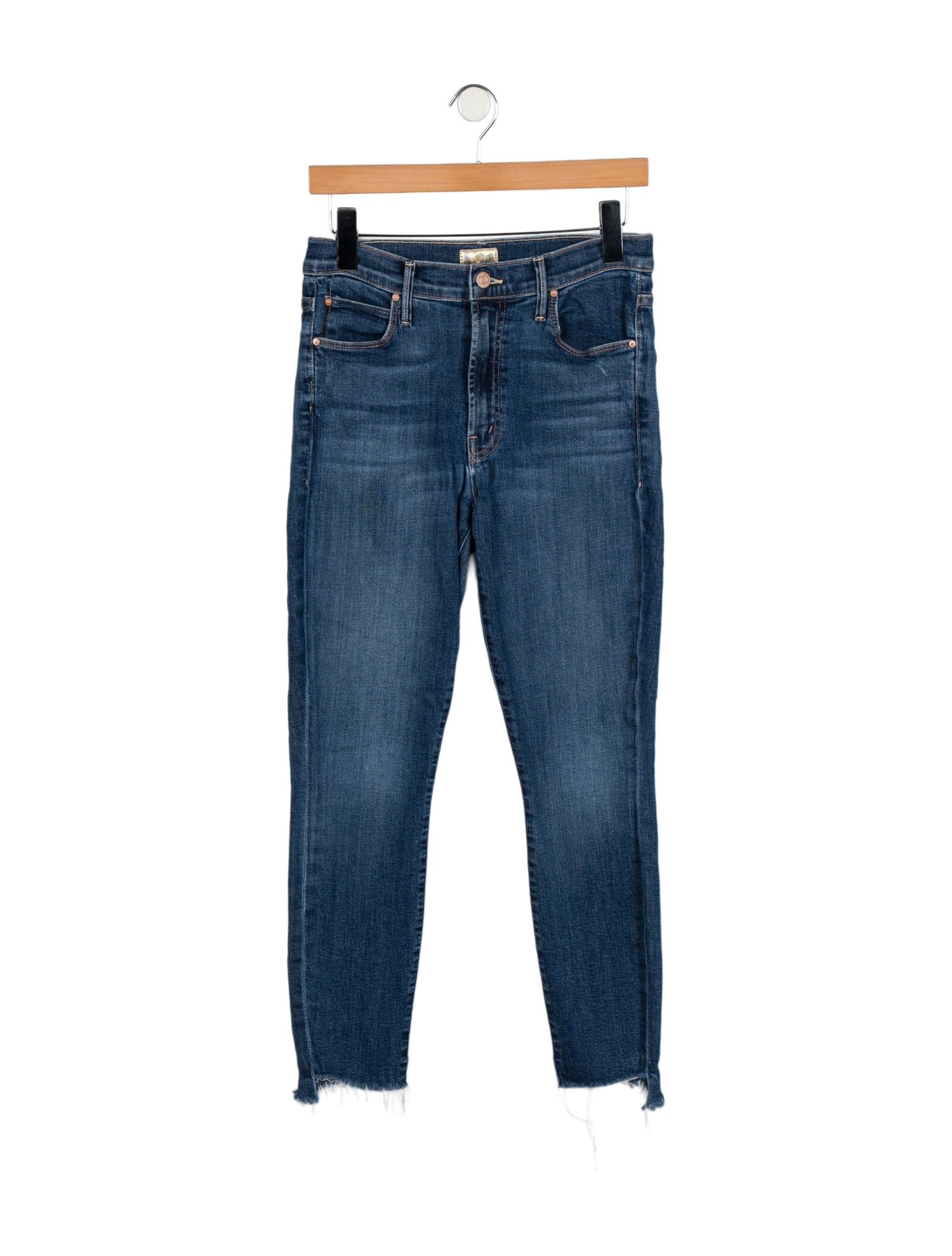 Mother Mid-Rise Skinny Leg Jeans
