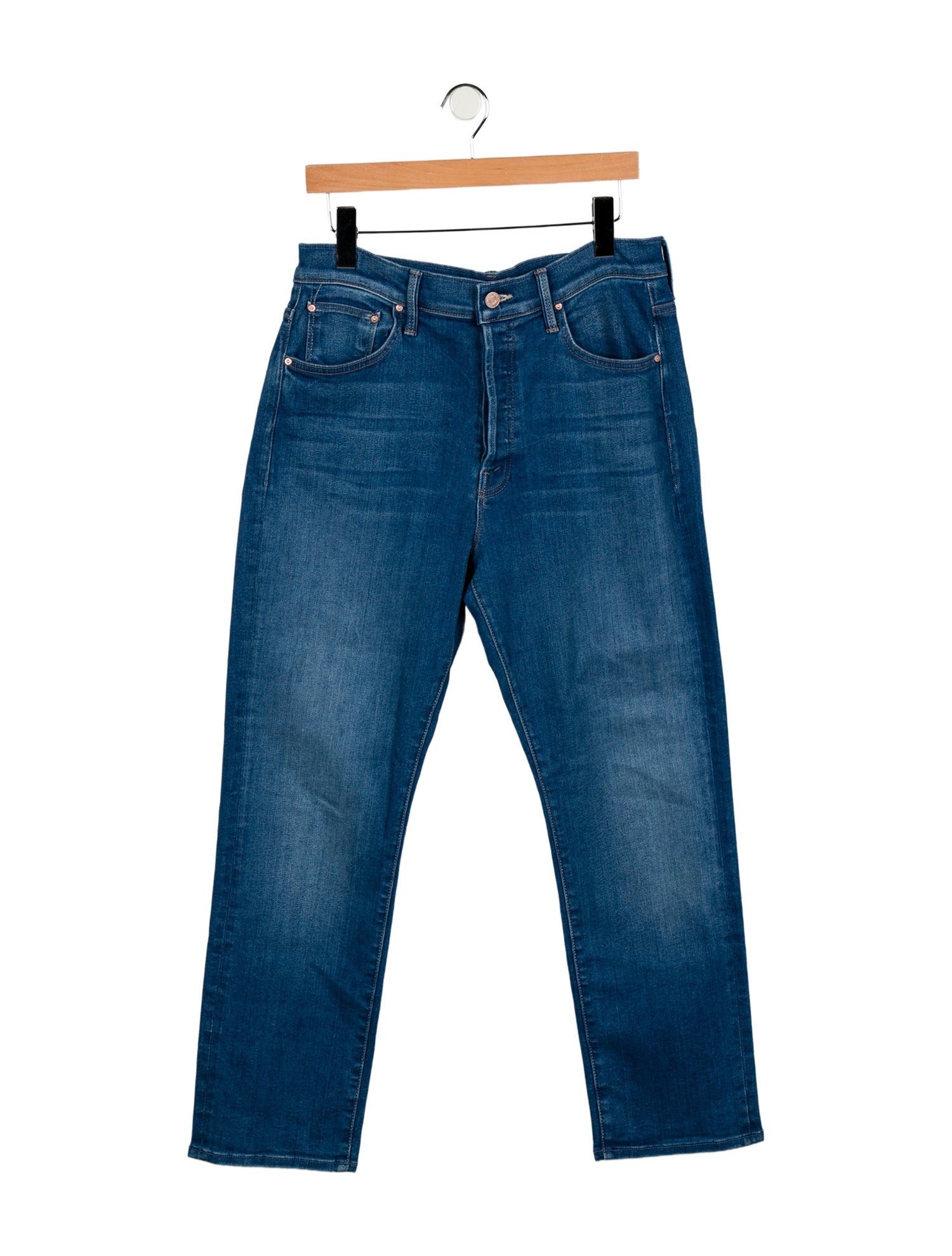 Mother High-Rise Straight Leg Jeans