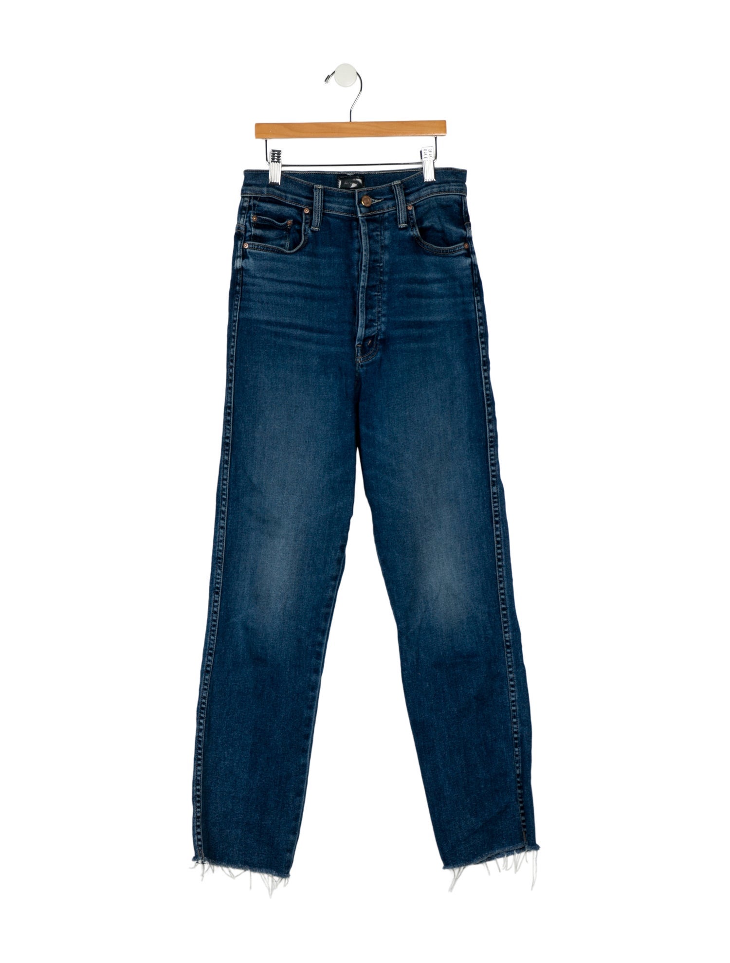 Mother High-Rise Straight Leg Jeans