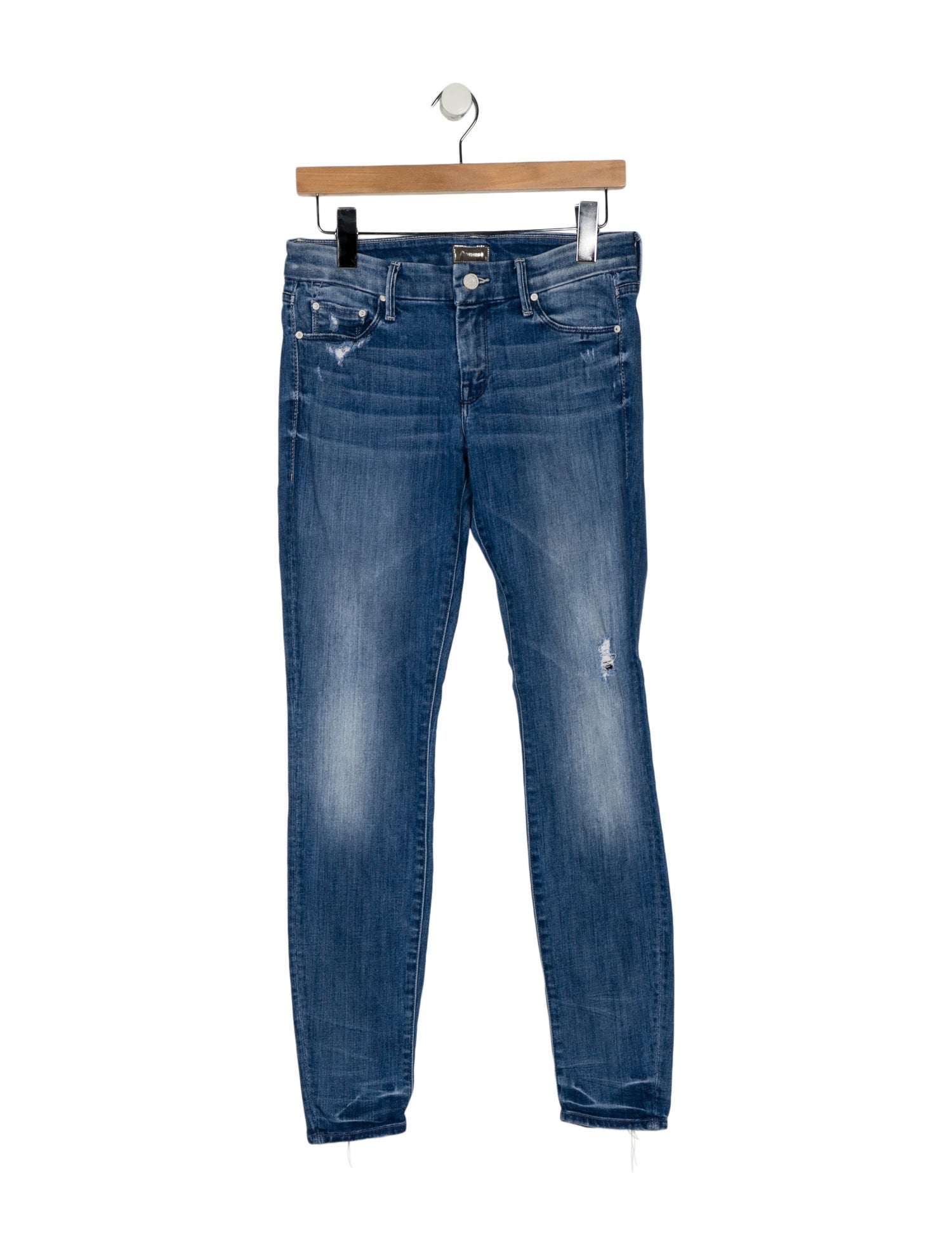Mother Mid-Rise Skinny Leg Jeans