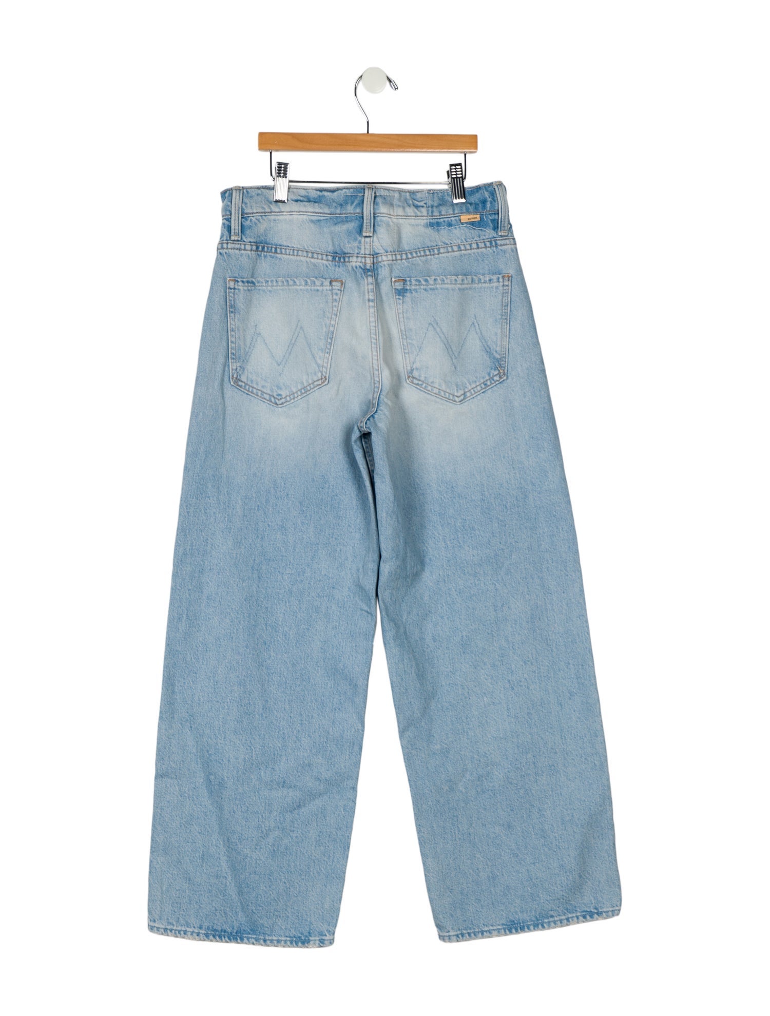 Mother Mid-Rise Wide Leg Jeans