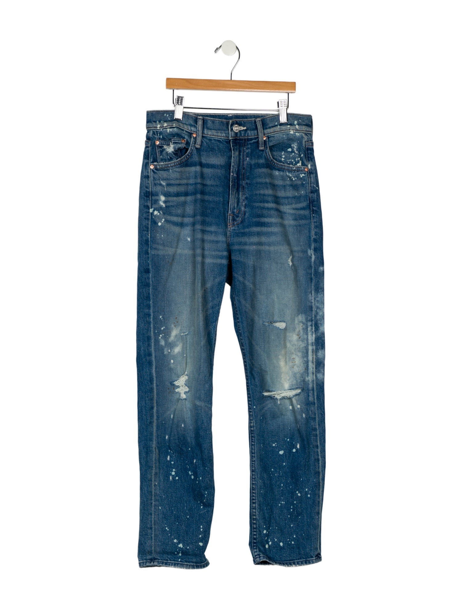 Mother High-Rise Straight Leg Jeans