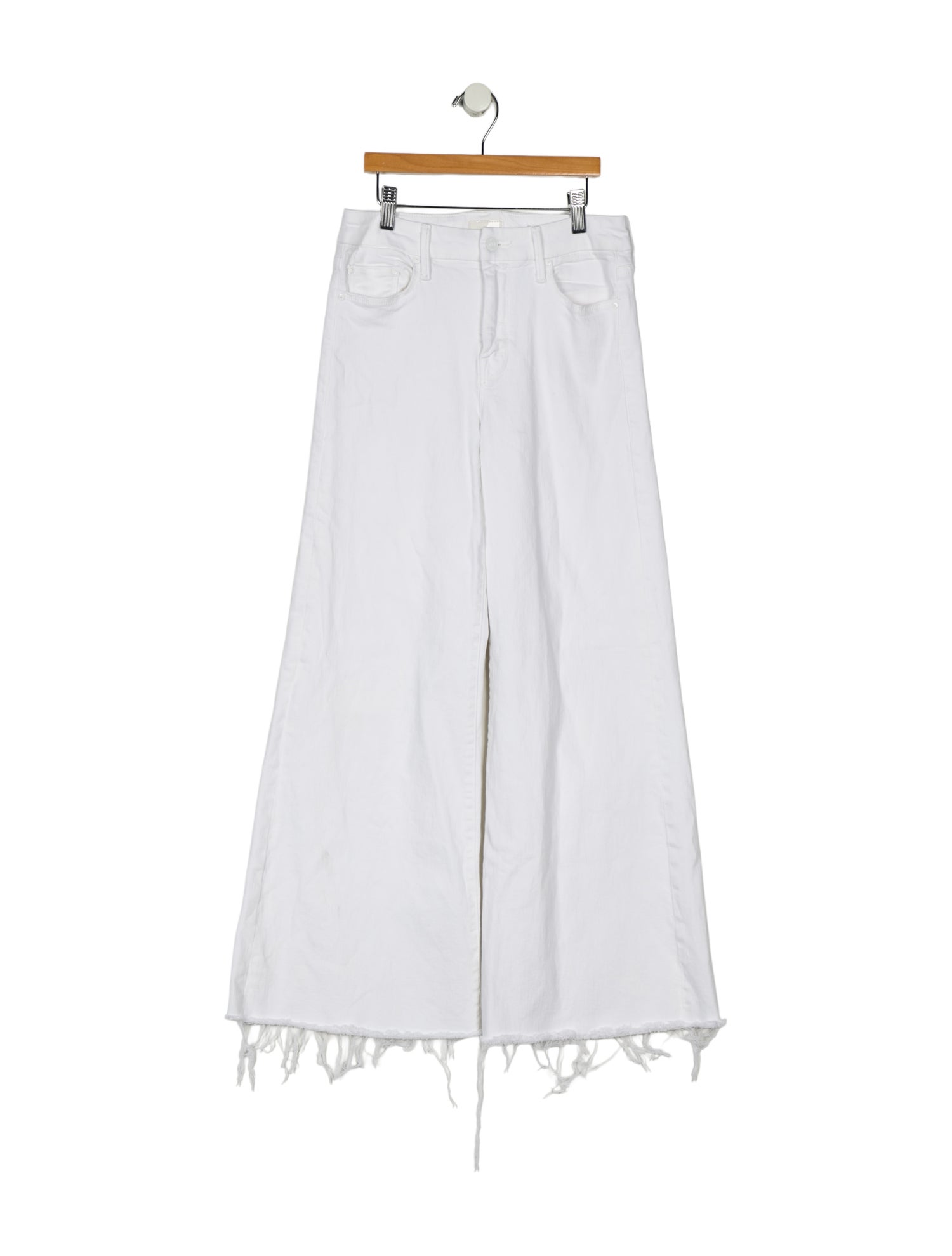 Mother Mid-Rise Wide Leg Jeans