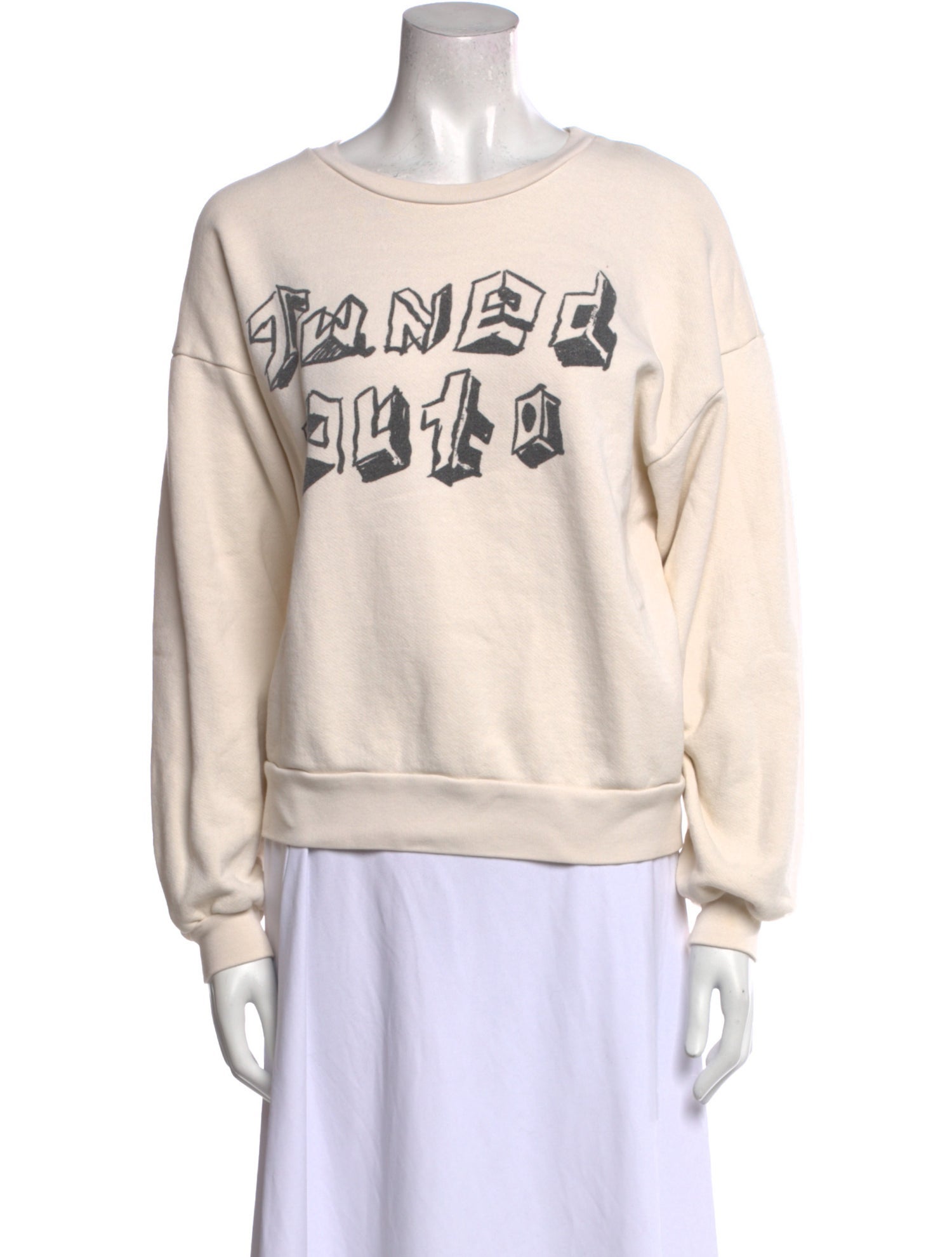 Mother Graphic Print Crew Neck Sweatshirt