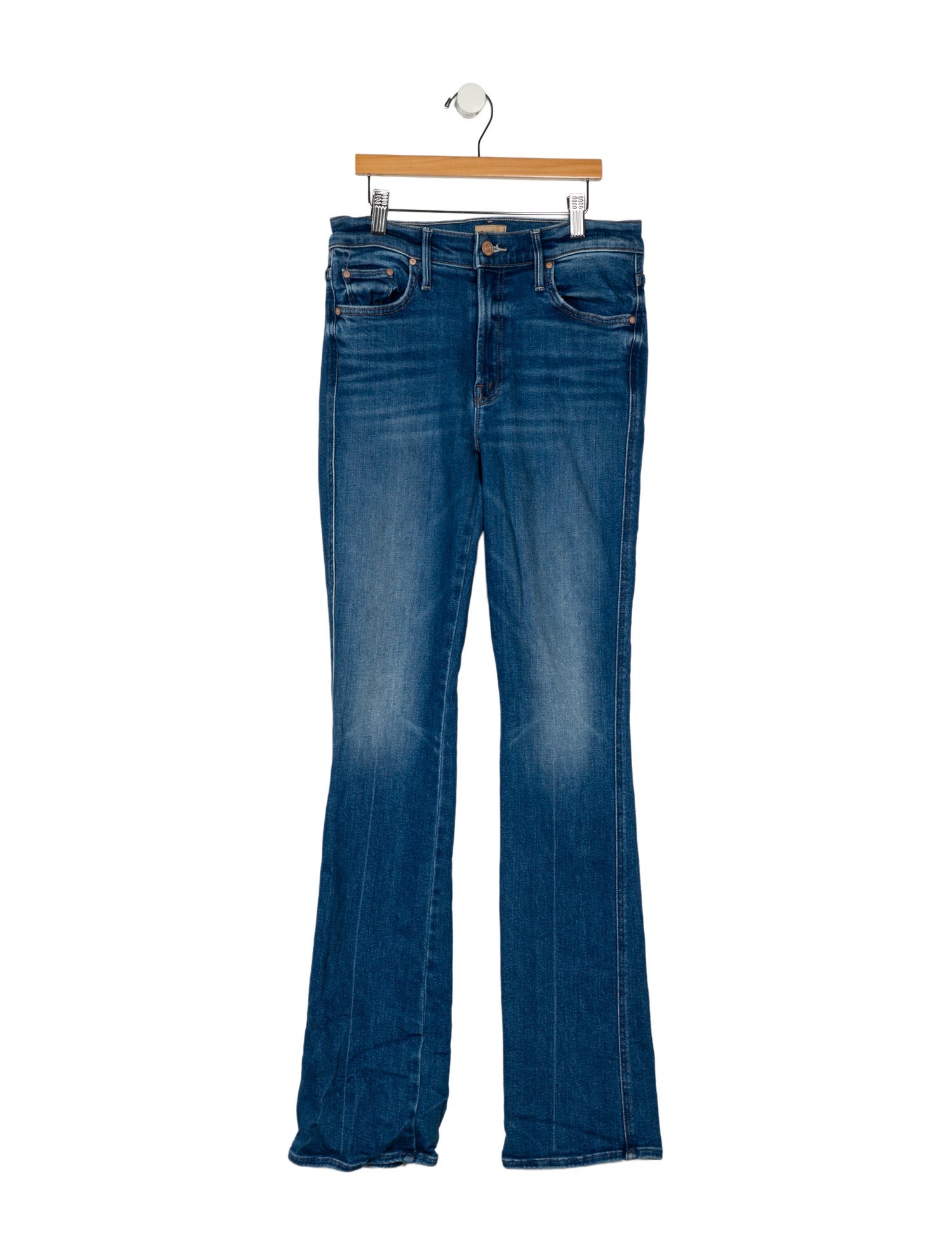 Mother Mid-Rise Straight Leg Jeans