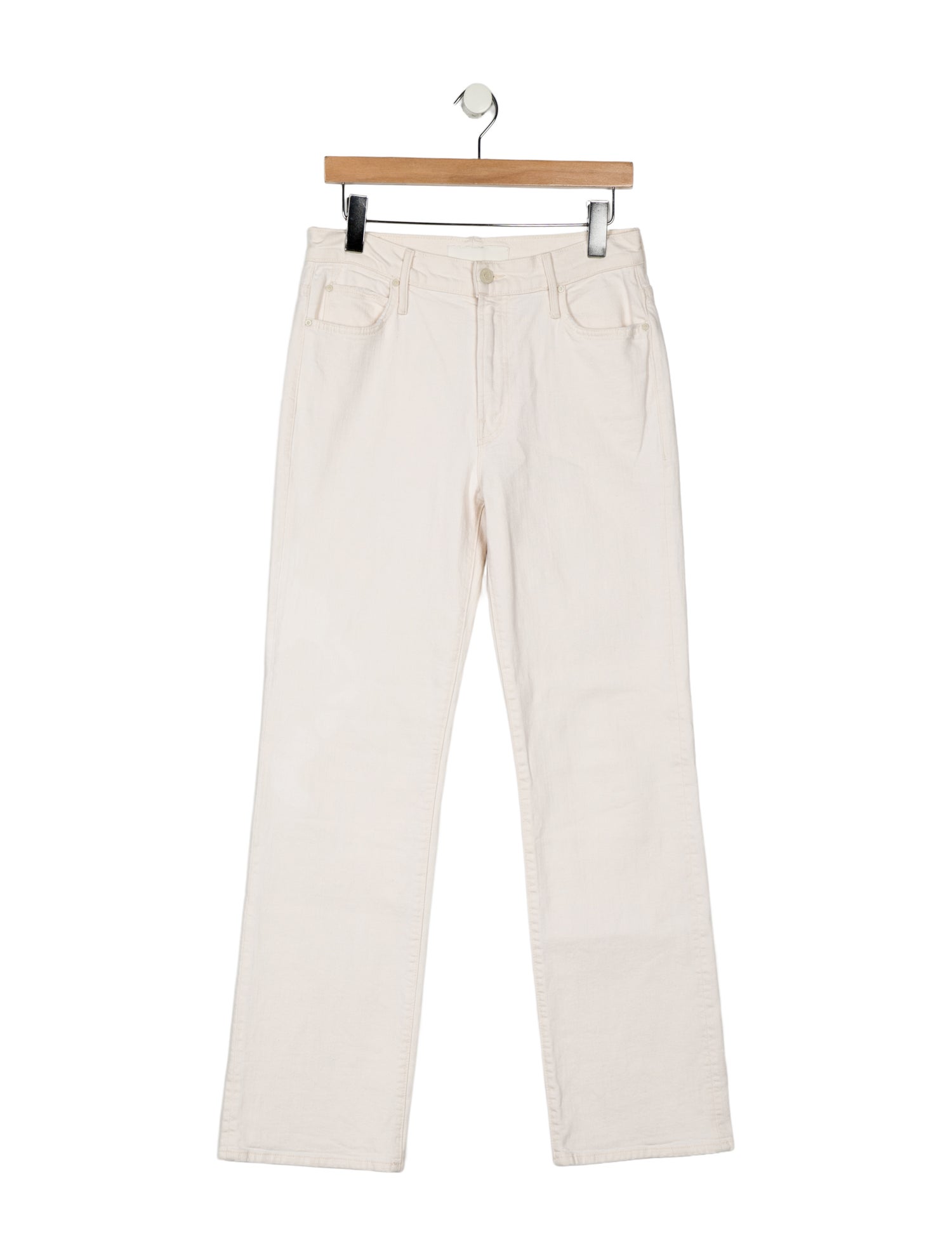 Mother Mid-Rise Straight Leg Jeans