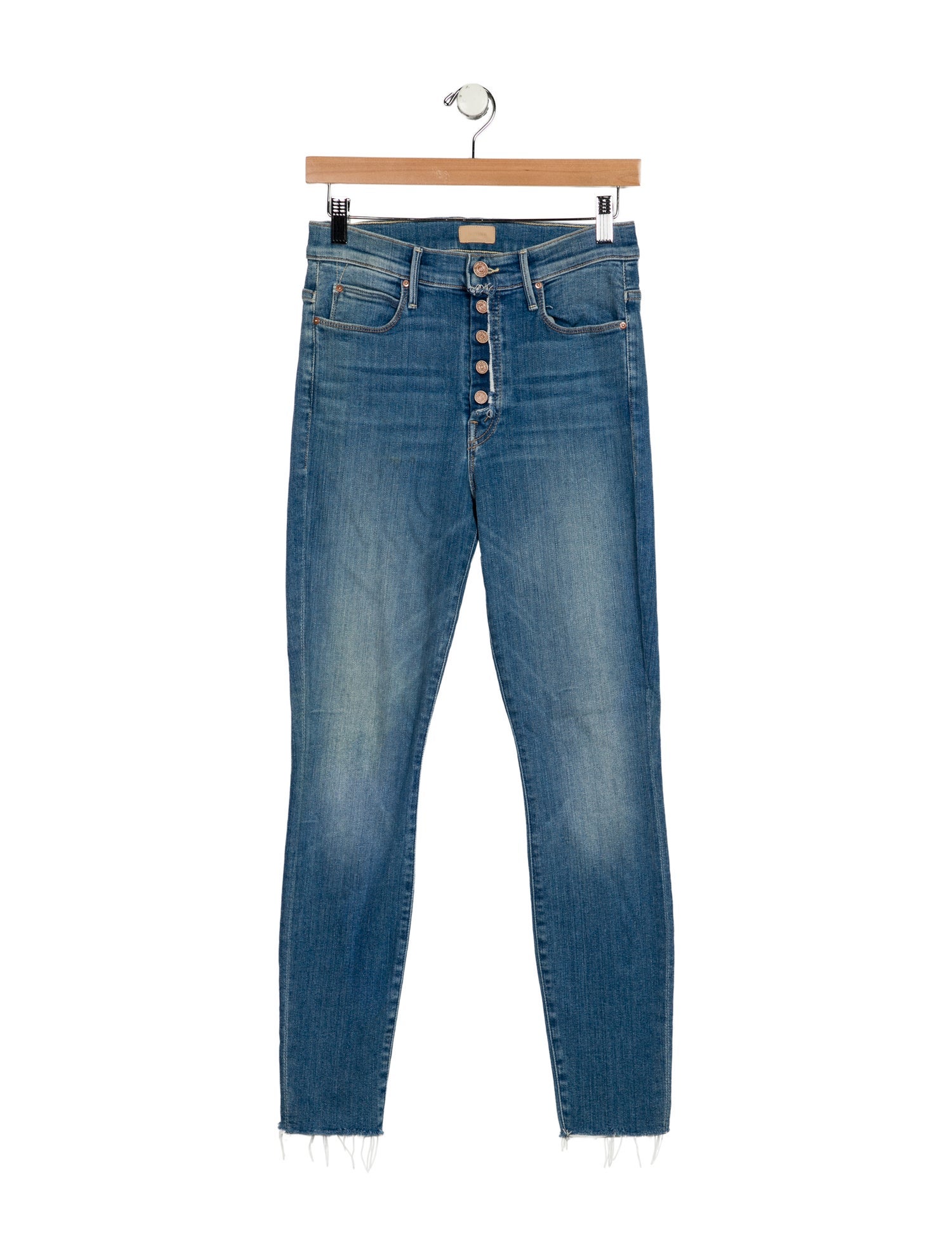 Mother Mid-Rise Straight Leg Jeans