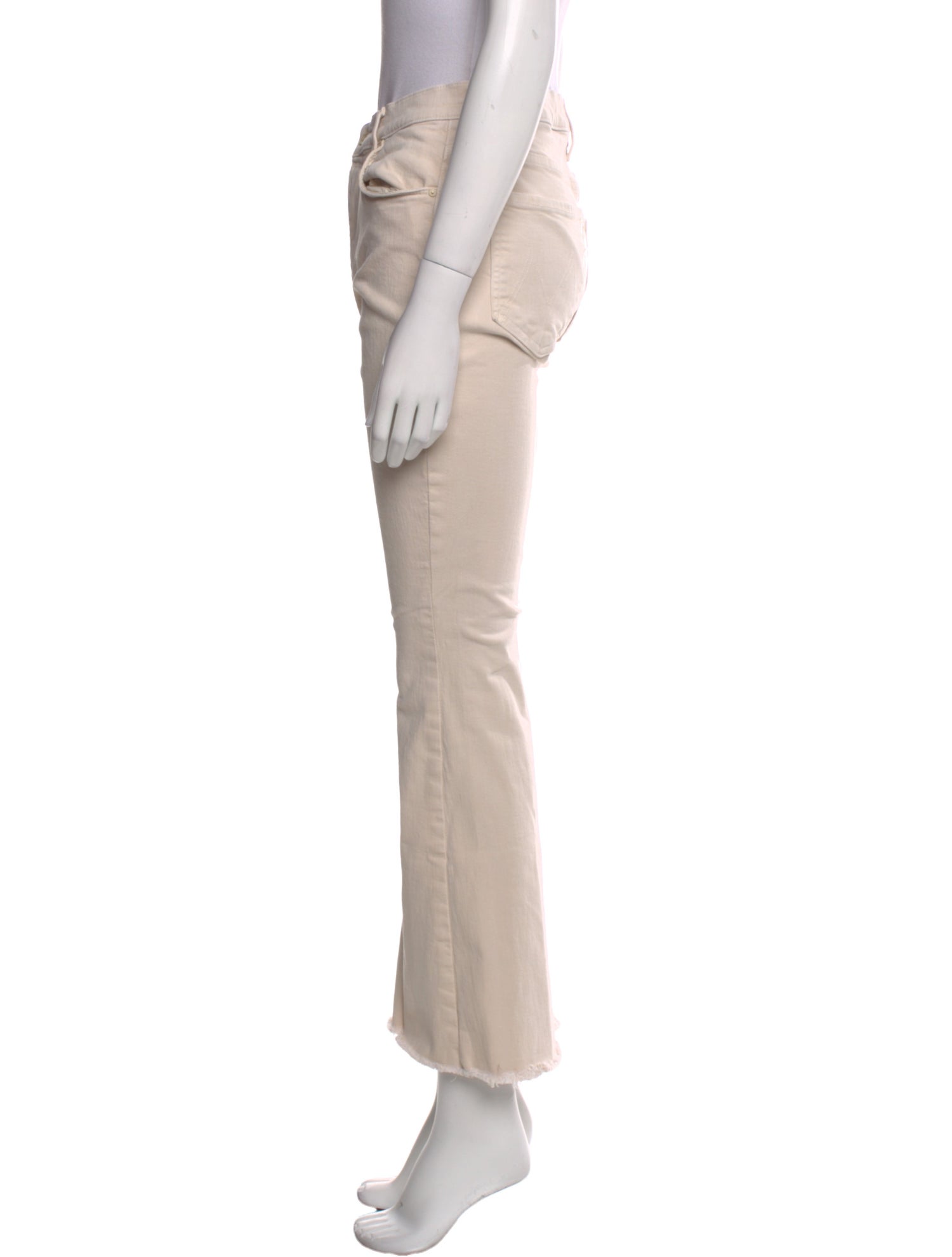 Mother Mid-Rise Wide Leg Jeans