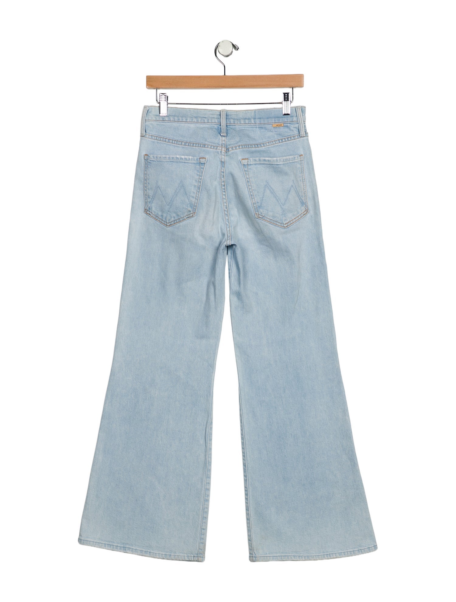 Mother Mid-Rise Wide Leg Jeans
