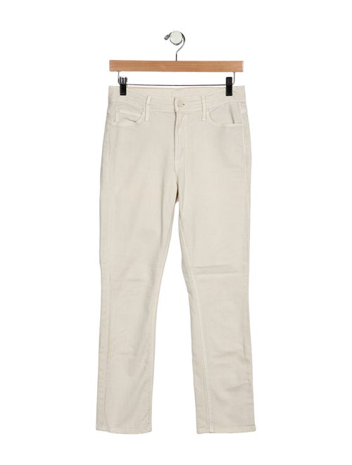 Mother Mid-Rise Straight Leg Jeans