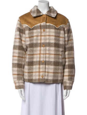 Mother Plaid Print Jacket