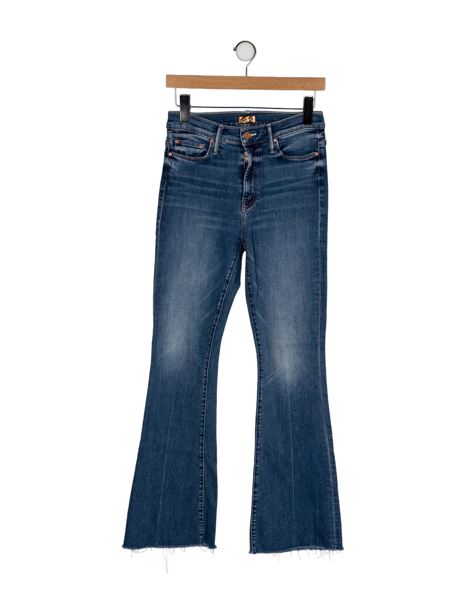 Mother Mid-Rise Wide Leg Jeans