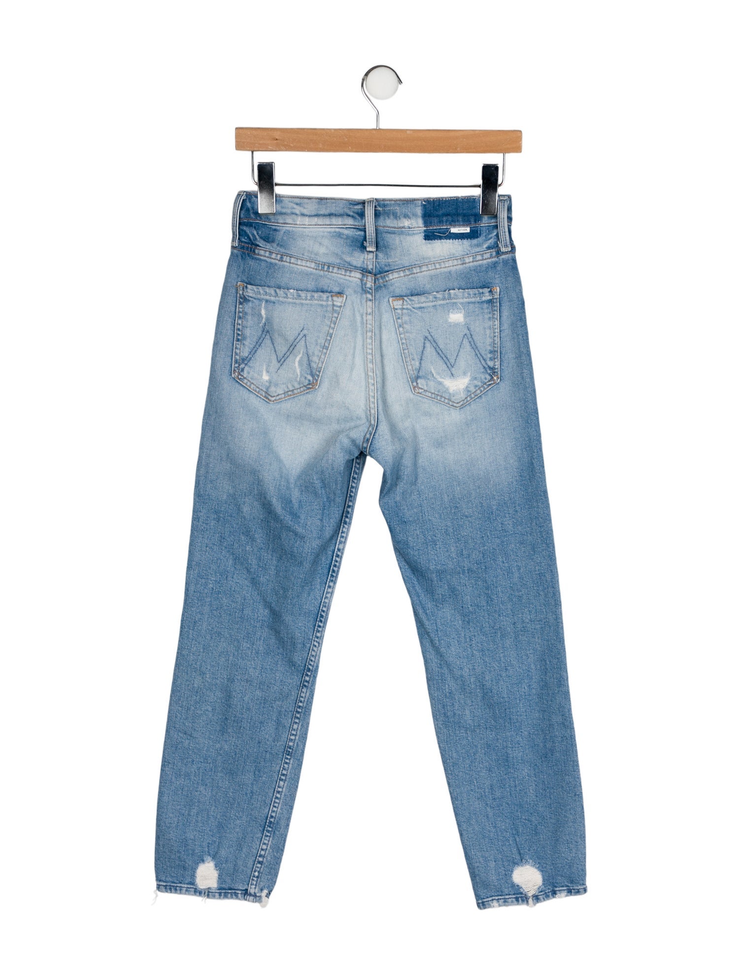 Mother Mid-Rise Straight Leg Jeans
