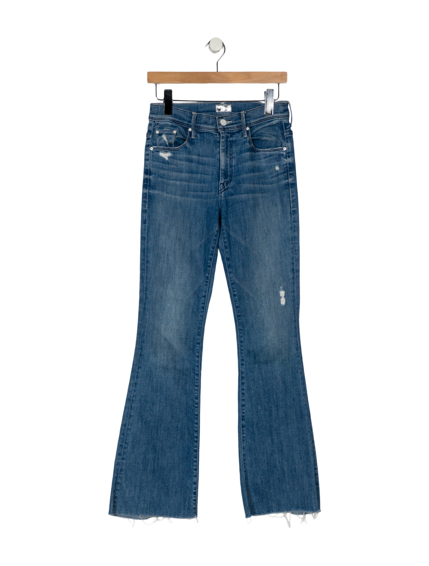 Mother Mid-Rise Straight Leg Jeans