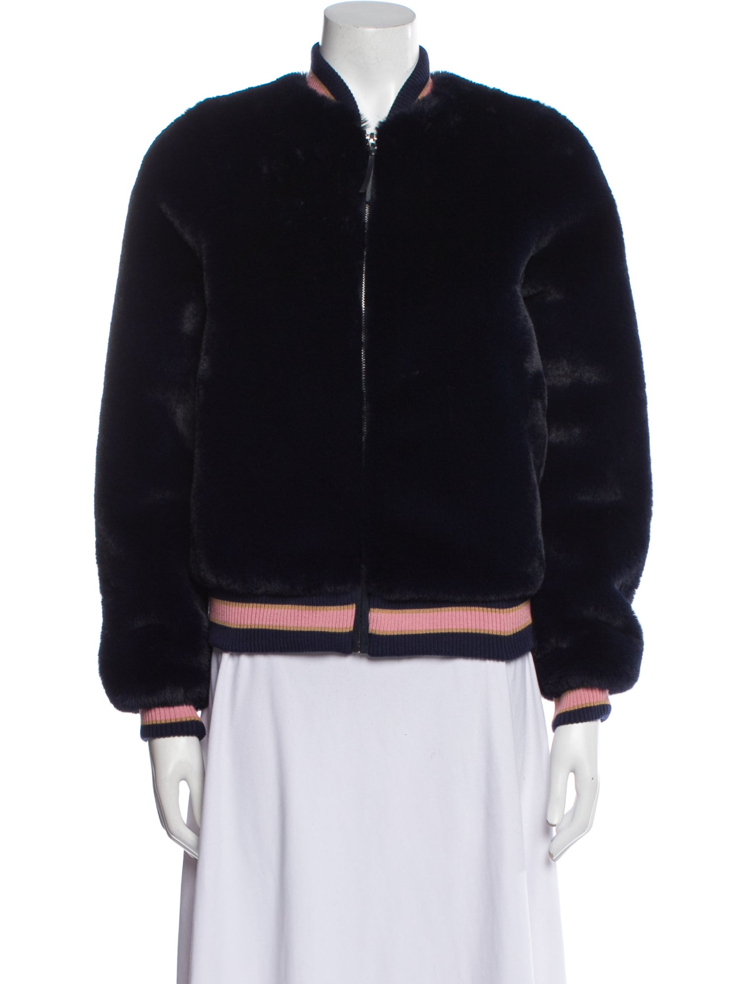 Mother Faux Fur Bomber Jacket