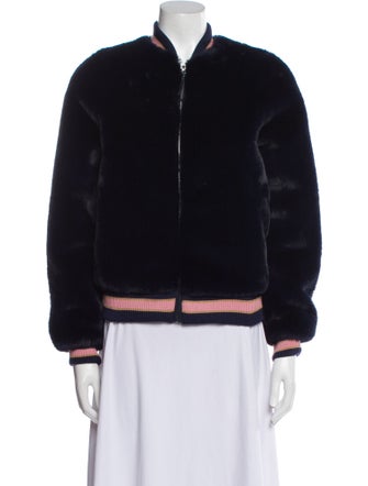 Mother Faux Fur Bomber Jacket