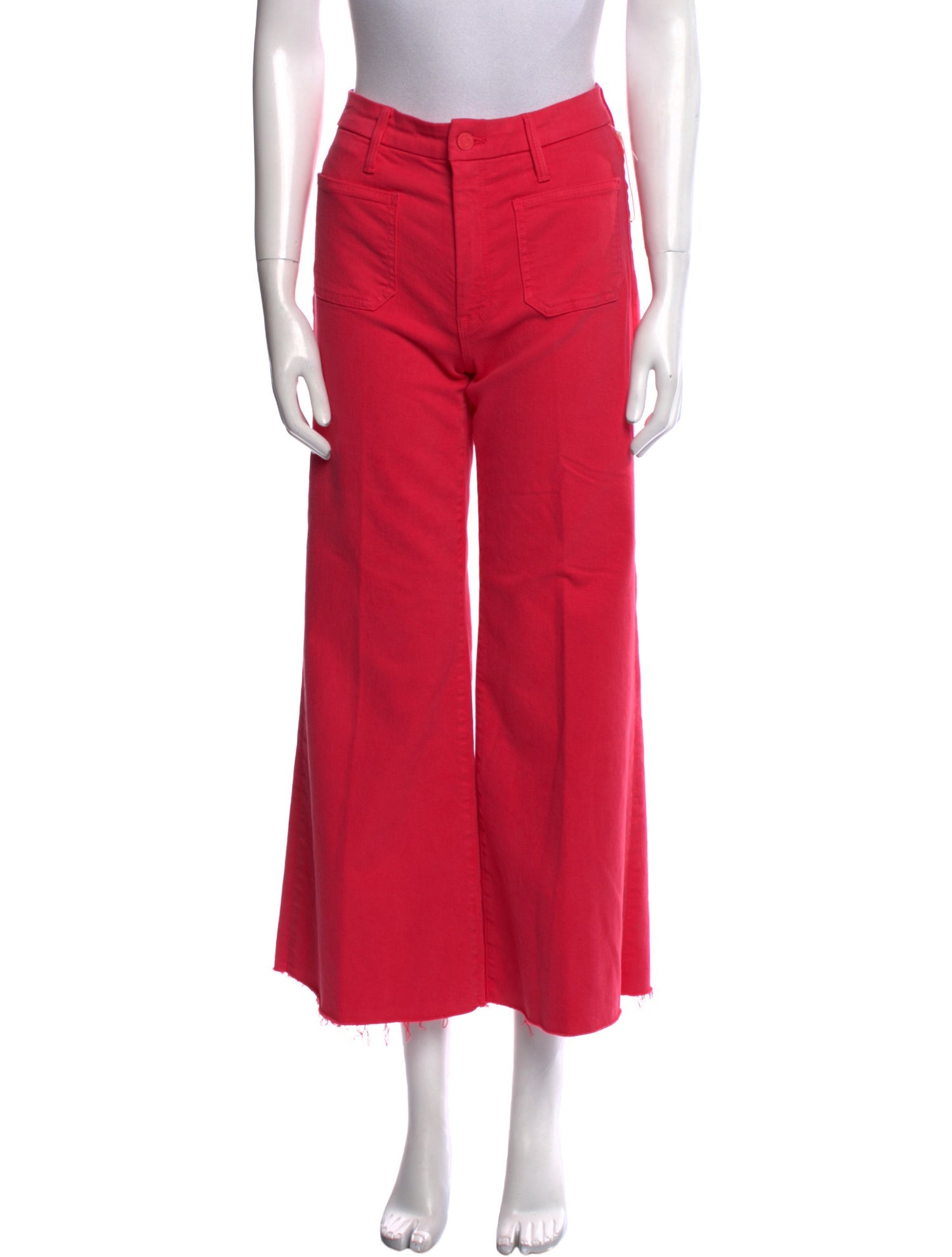 Mother Mid-Rise Wide Leg Jeans