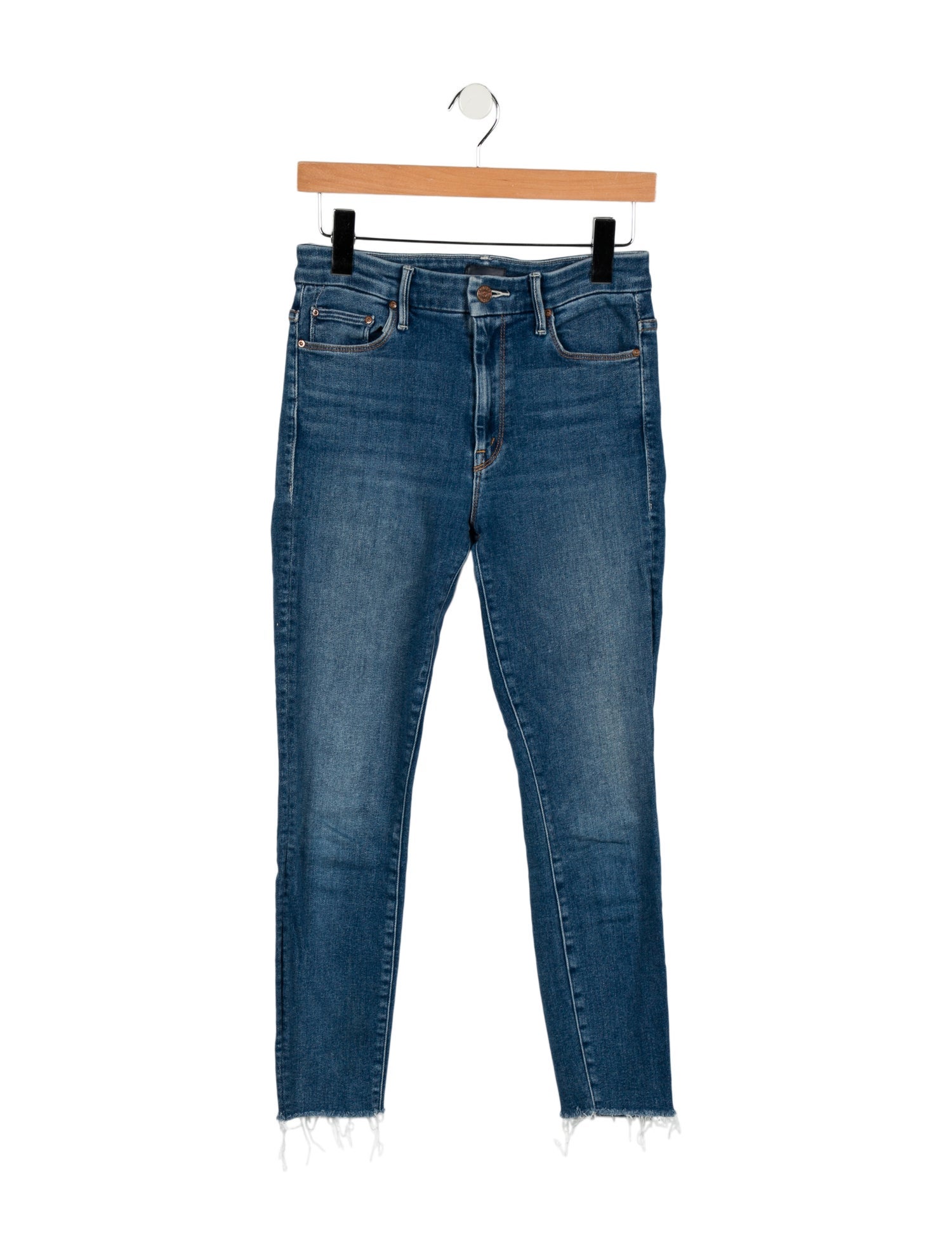 Mother Mid-Rise Skinny Leg Jeans