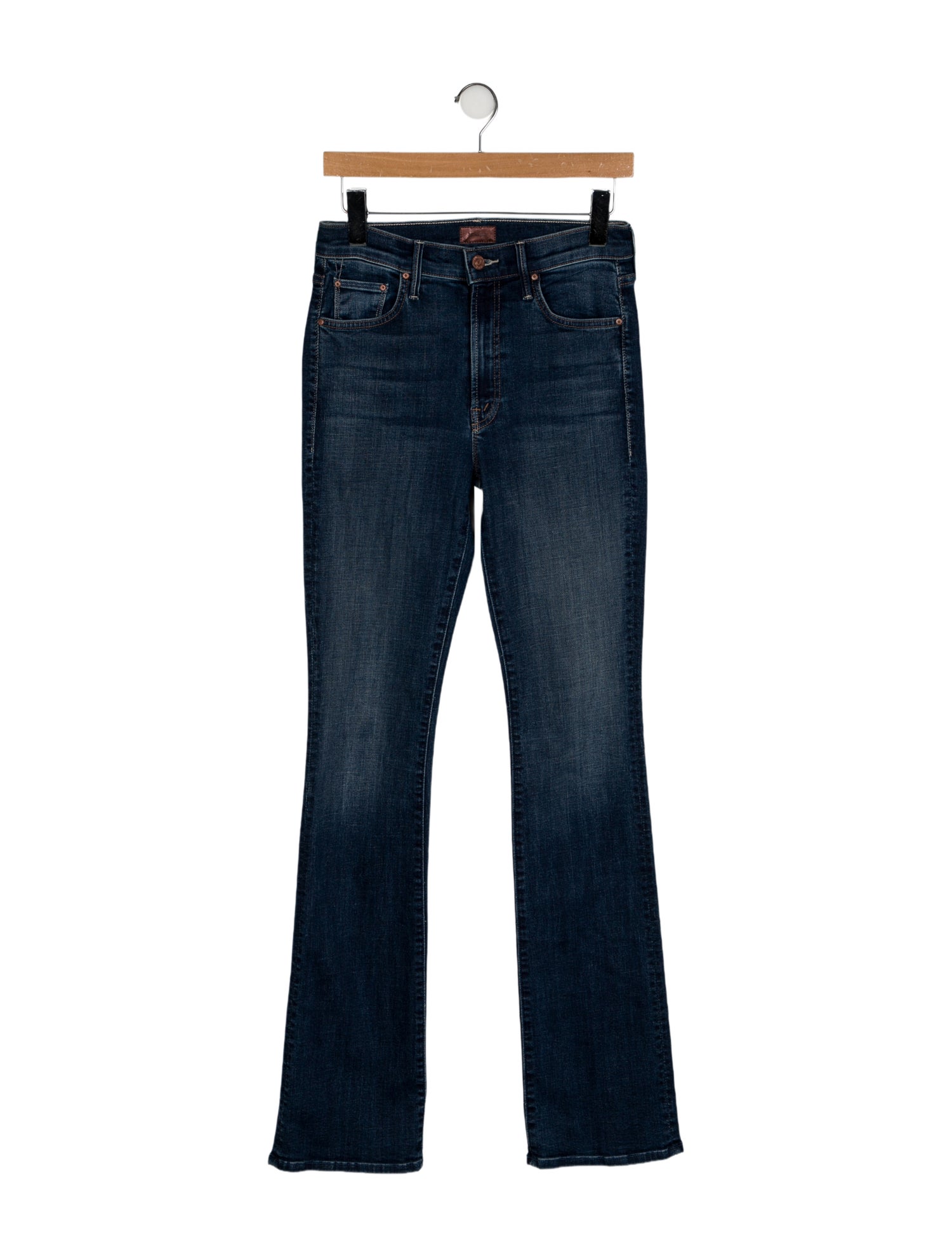 Mother Mid-Rise Straight Leg Jeans