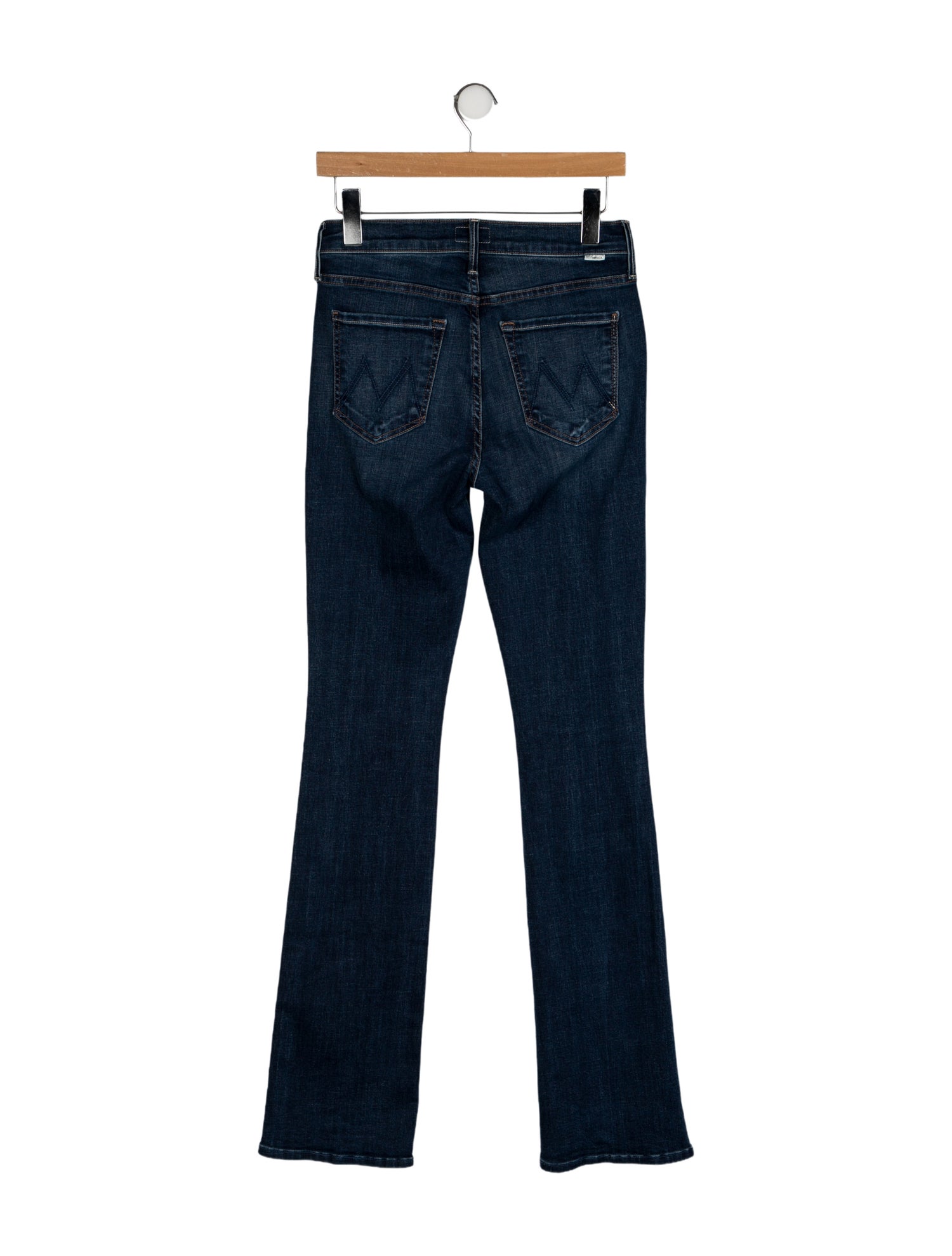 Mother Mid-Rise Straight Leg Jeans